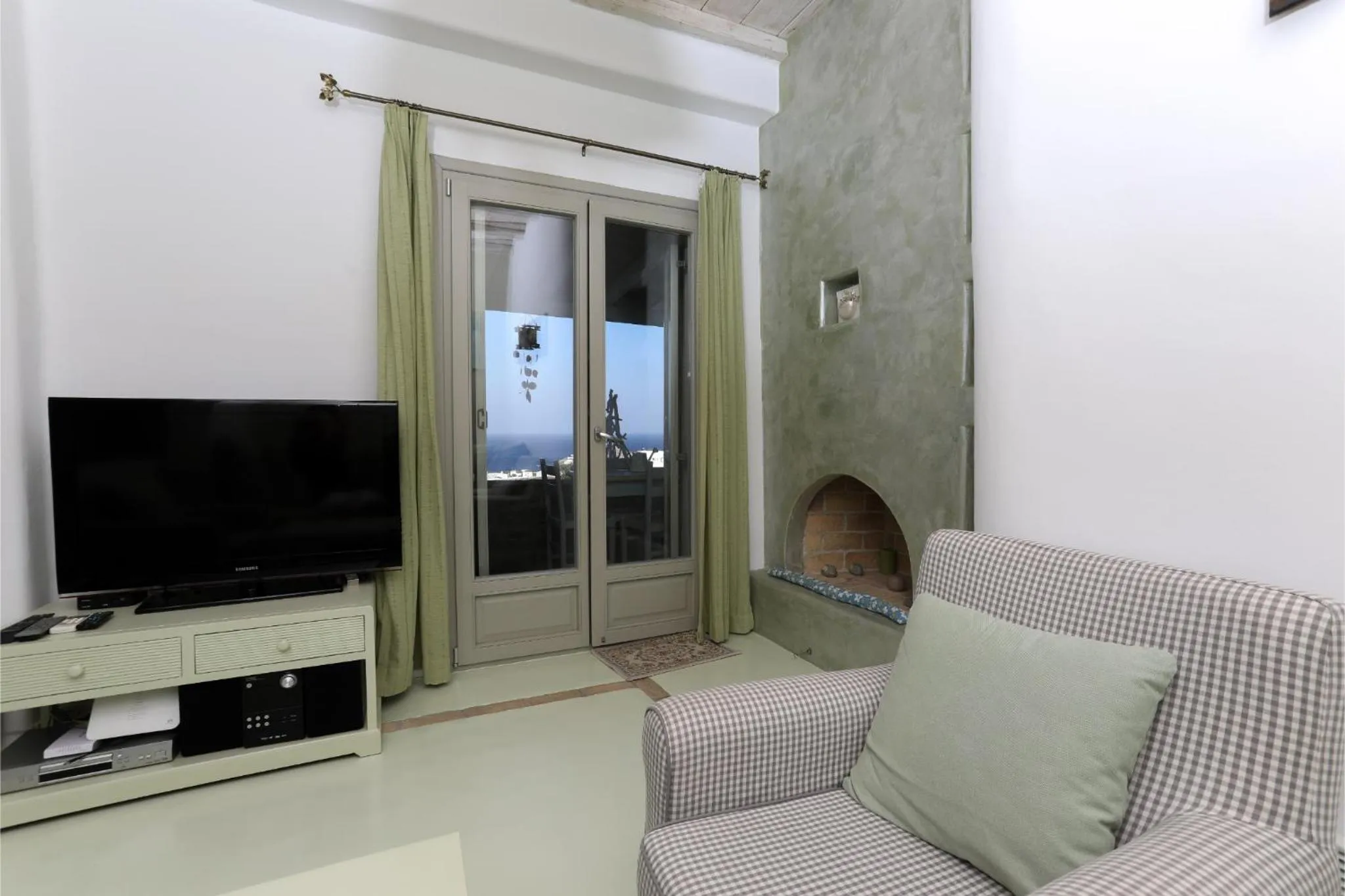 Living room in Mykonian Kazarte