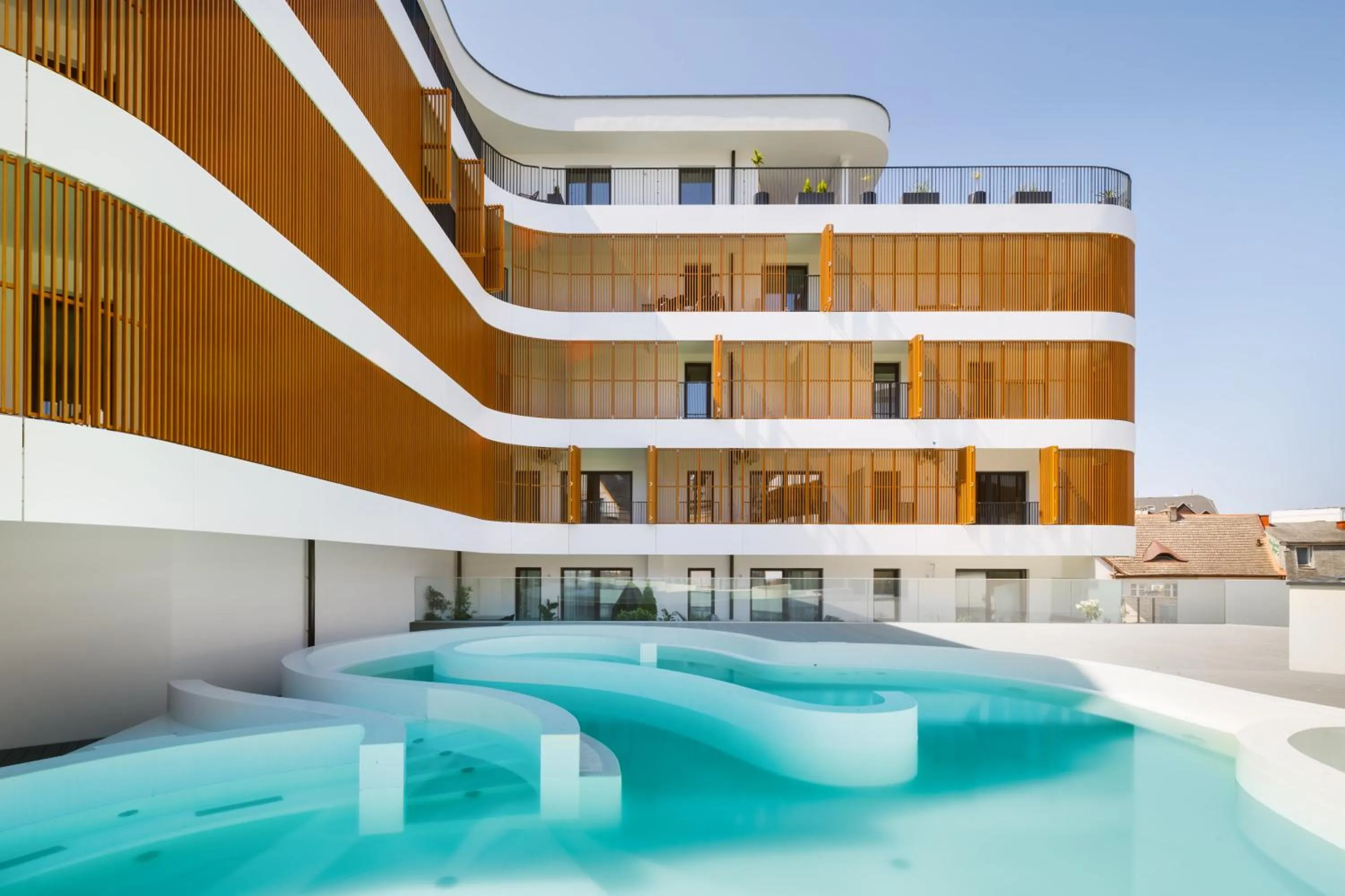 Swimming pool in Baltic Waves Resort by PI Apartments - Official Operator