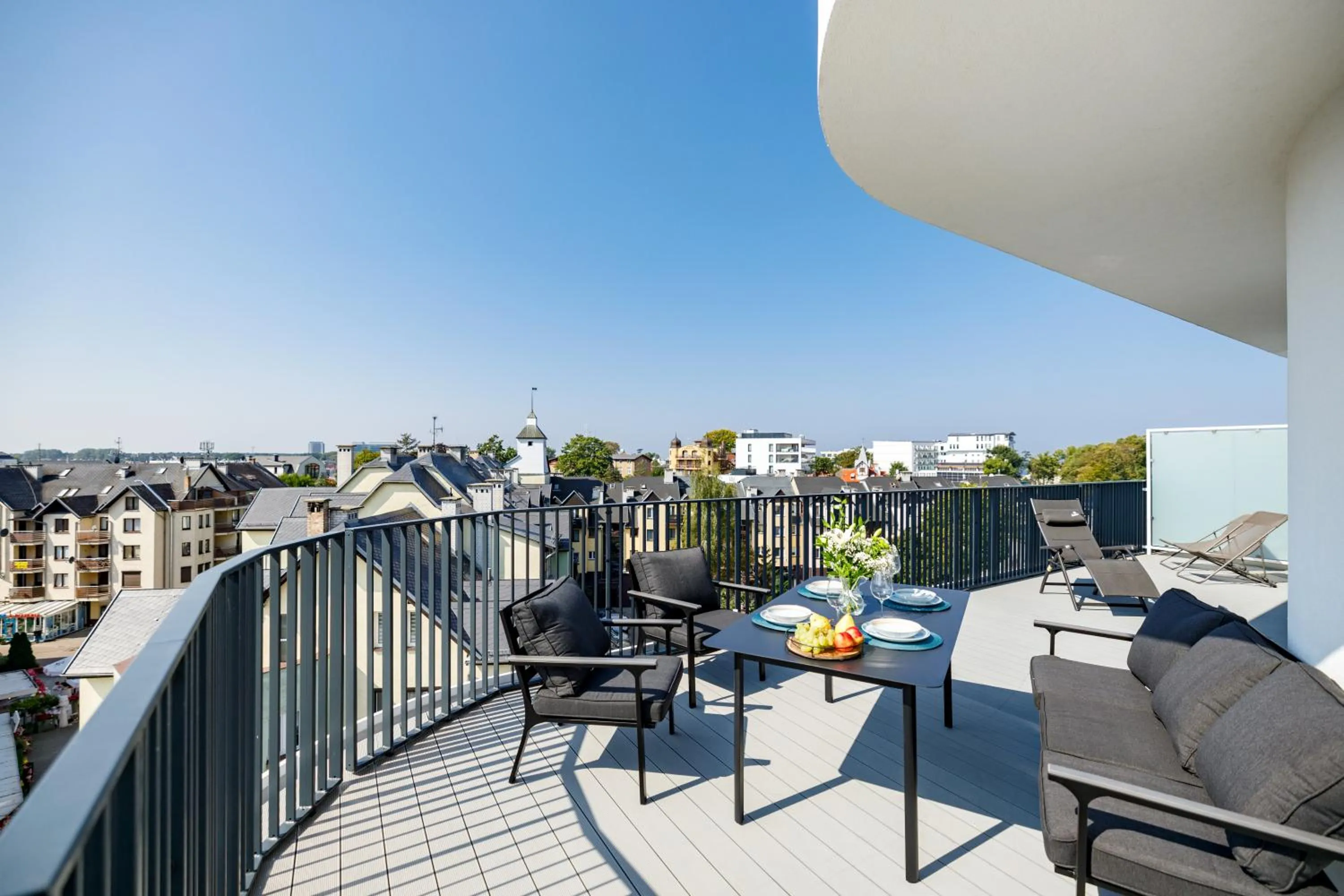 Balcony/Terrace in Baltic Waves Resort by PI Apartments - Official Operator