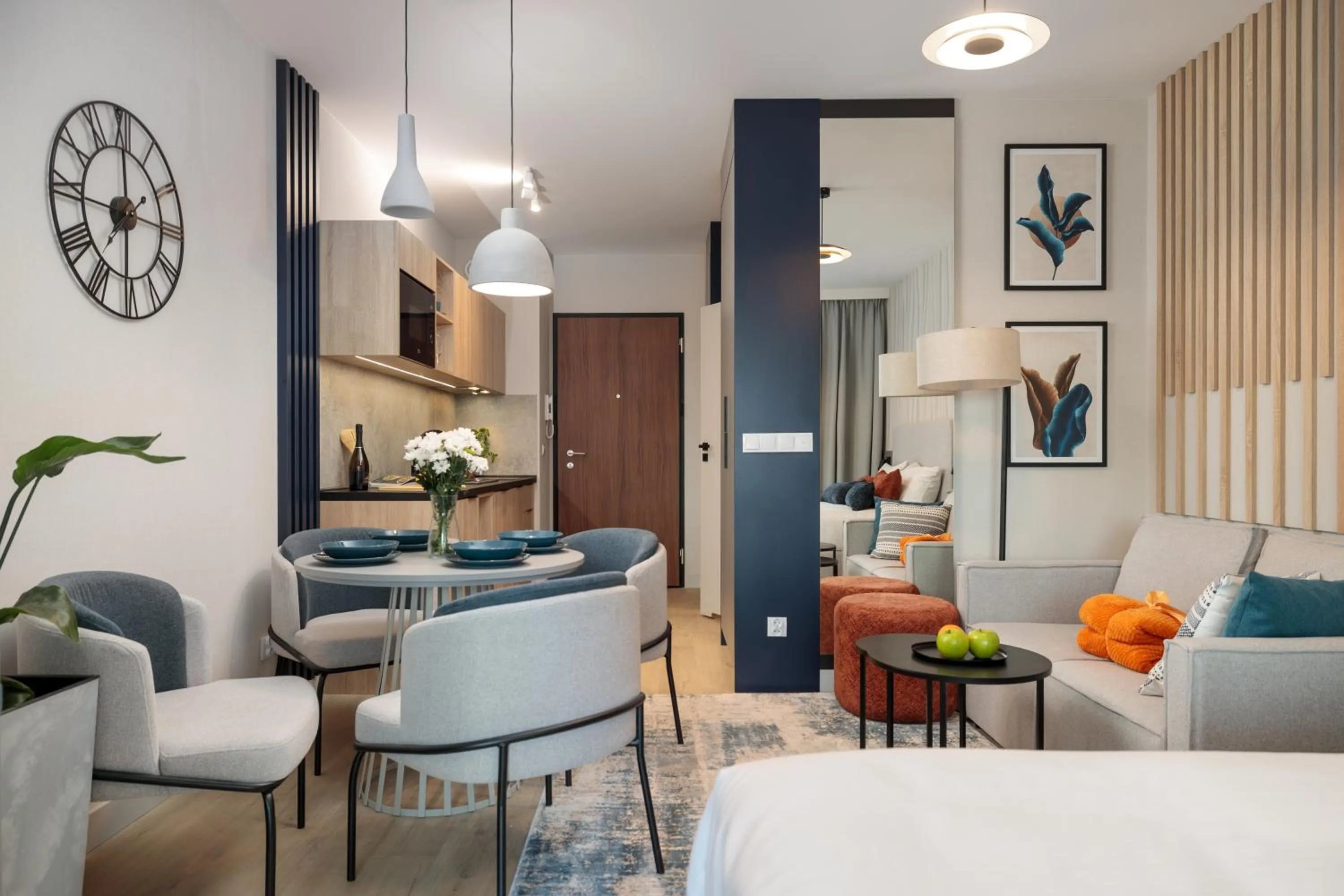 Living room in Baltic Waves Resort by PI Apartments - Official Operator