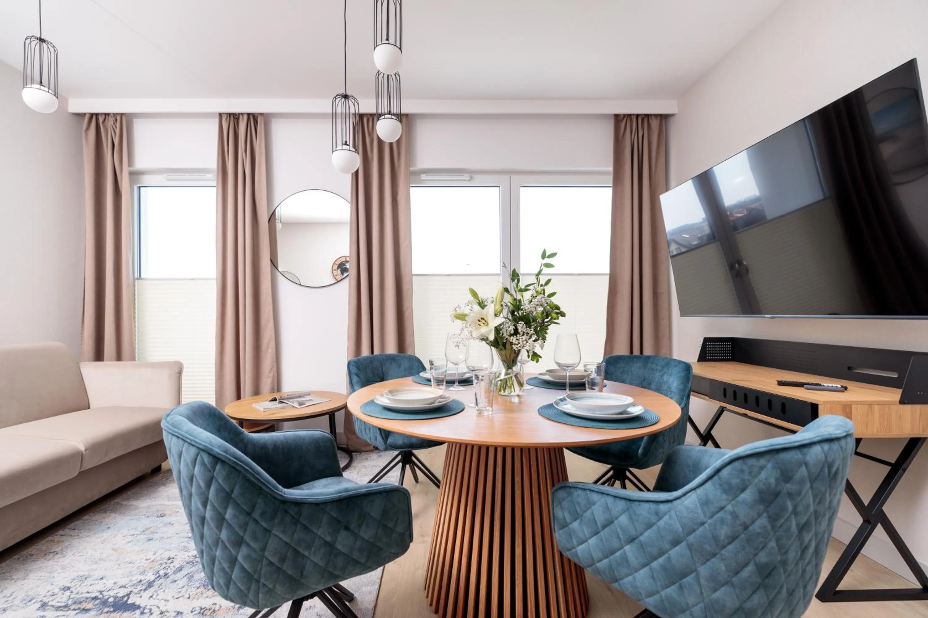 Seating area in Baltic Waves Resort by PI Apartments - Official Operator