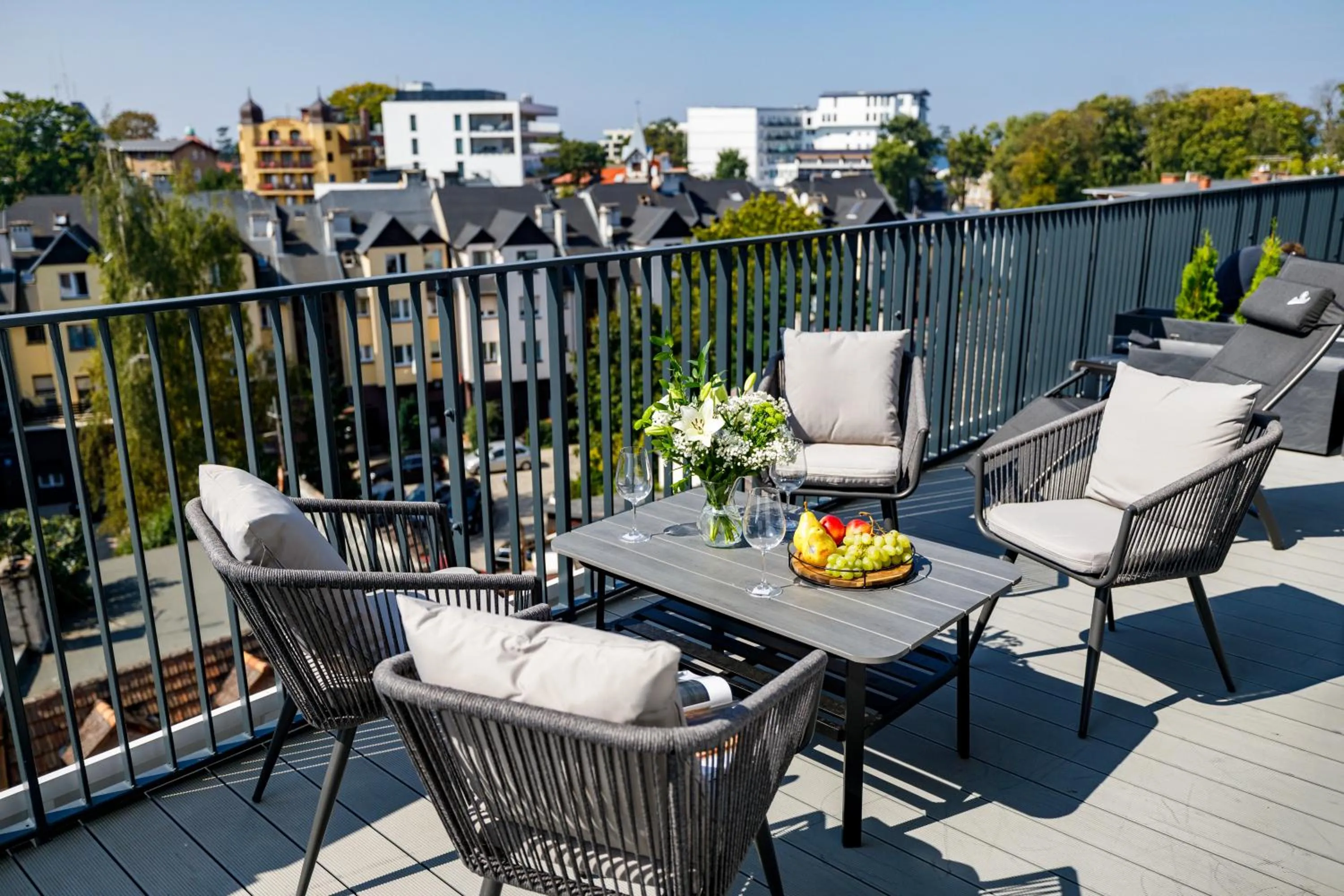 Balcony/Terrace in Baltic Waves Resort by PI Apartments - Official Operator