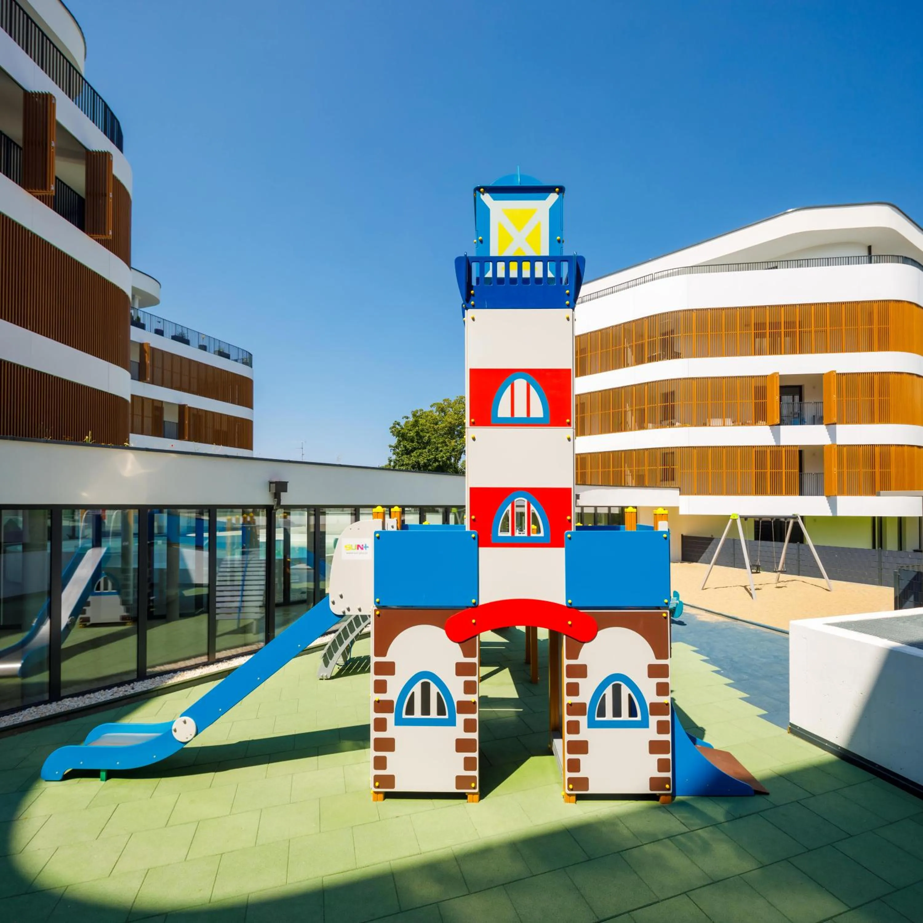 Children play ground in Baltic Waves Resort by PI Apartments - Official Operator