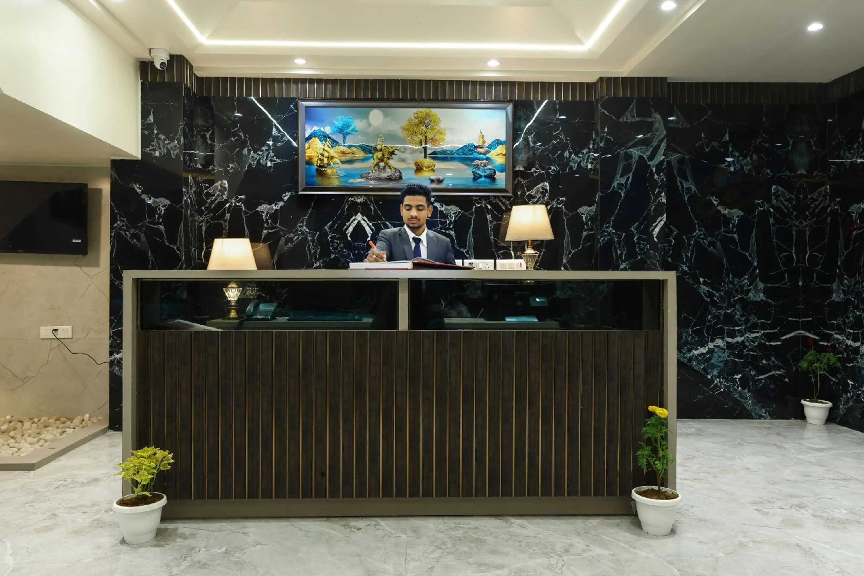 Lobby or reception in OPO Hotel Dior,Delhi Airport