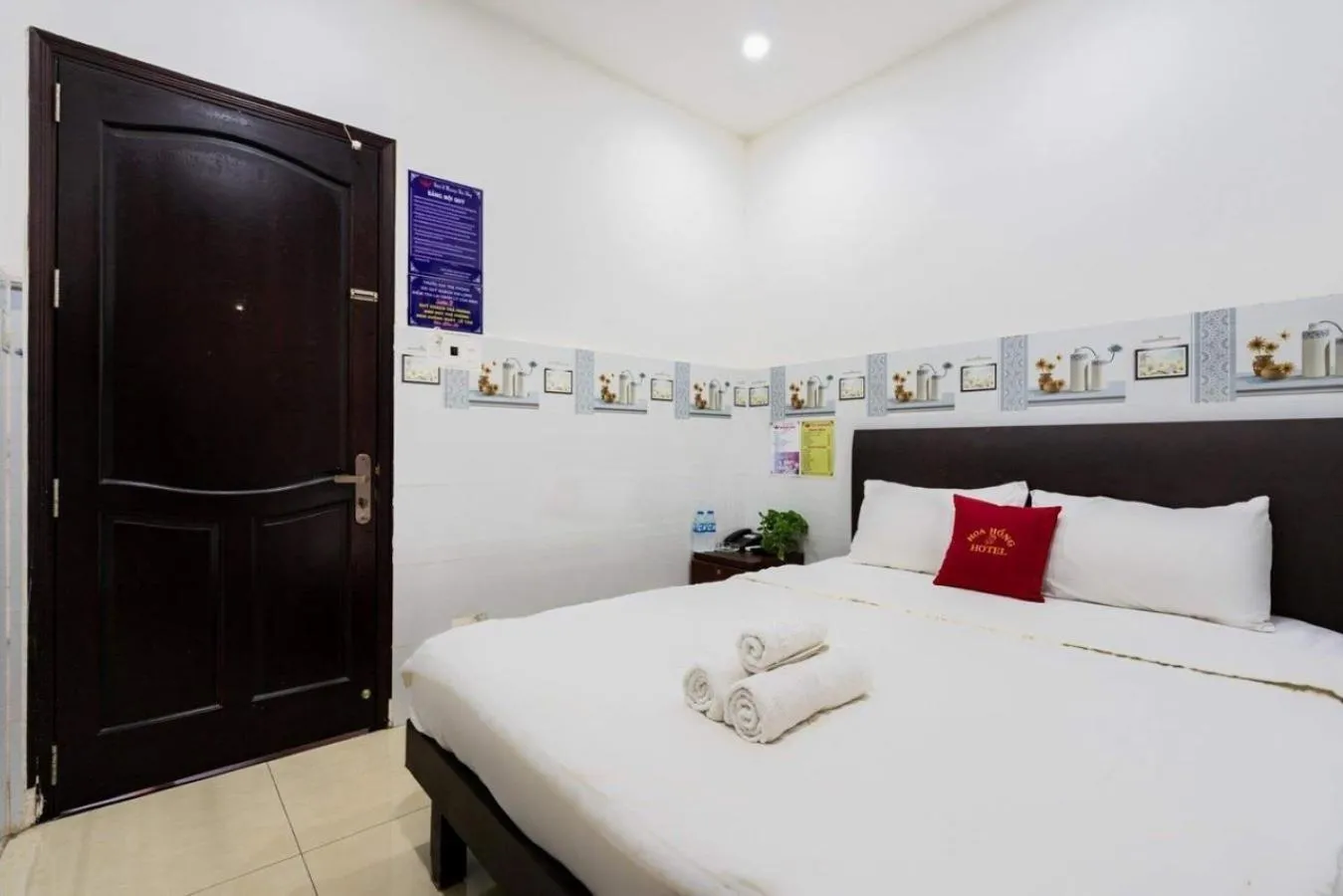 Bed in Hoa Hồng Hotel Ho Chi Minh City