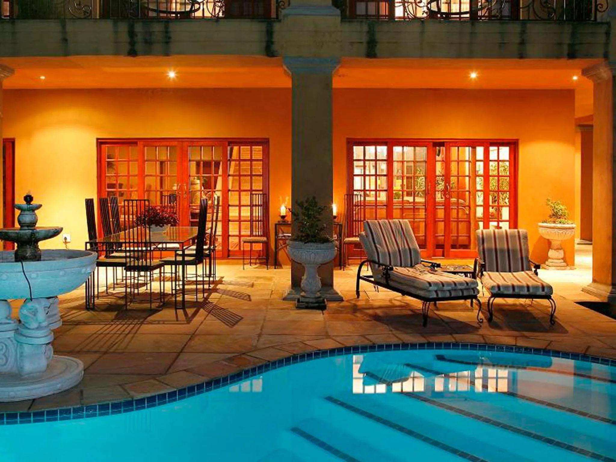 Pool view in Tuareg Guest House