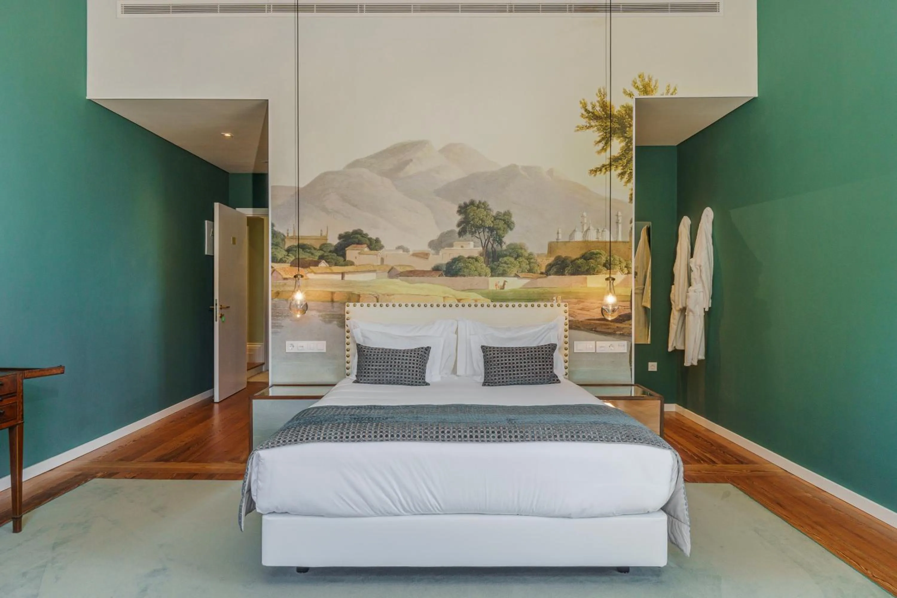 Bed in Solar dos Cantos Botanic House & Garden