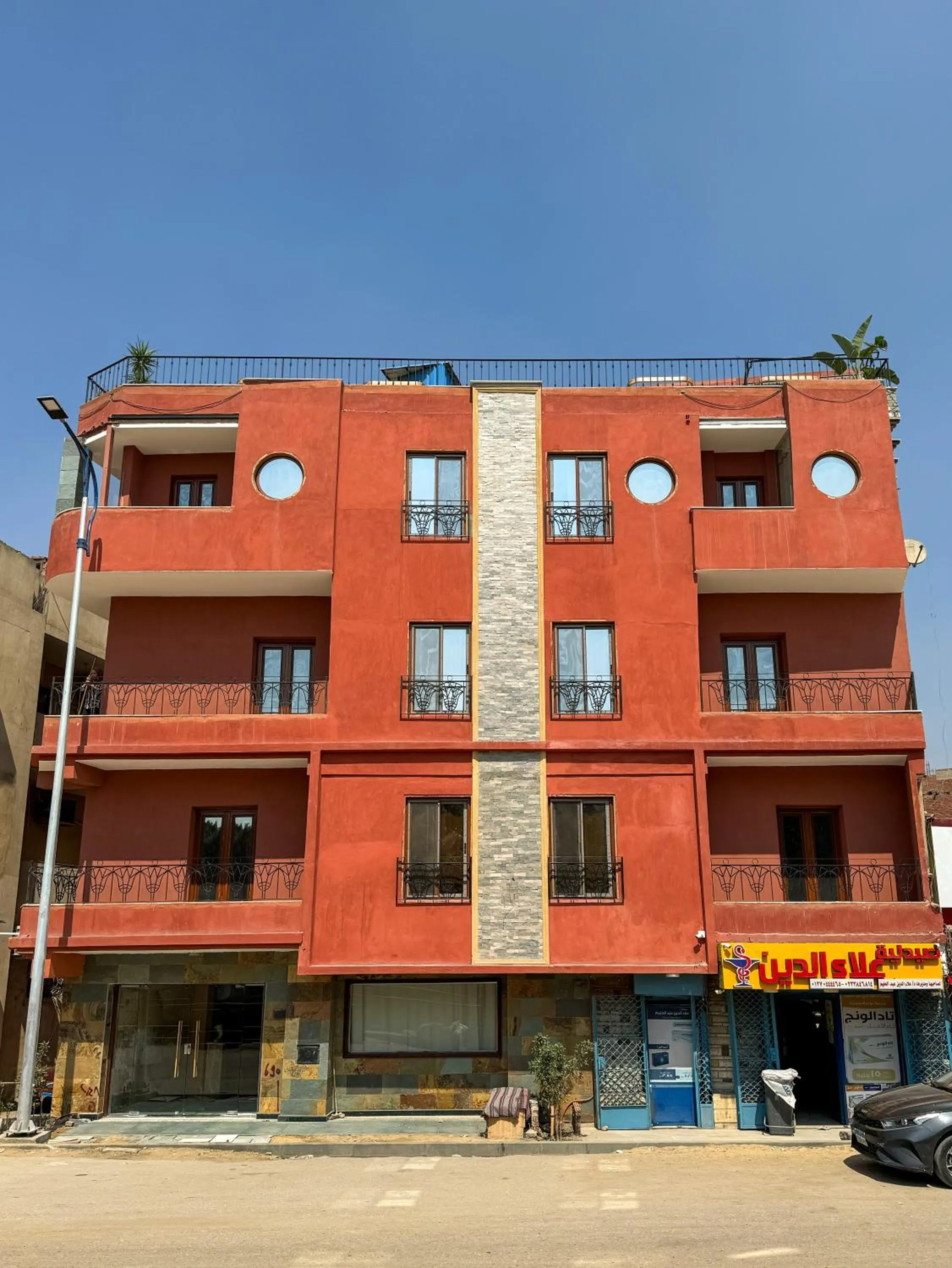 Property building in BrassAlmas Pyramids Hotel