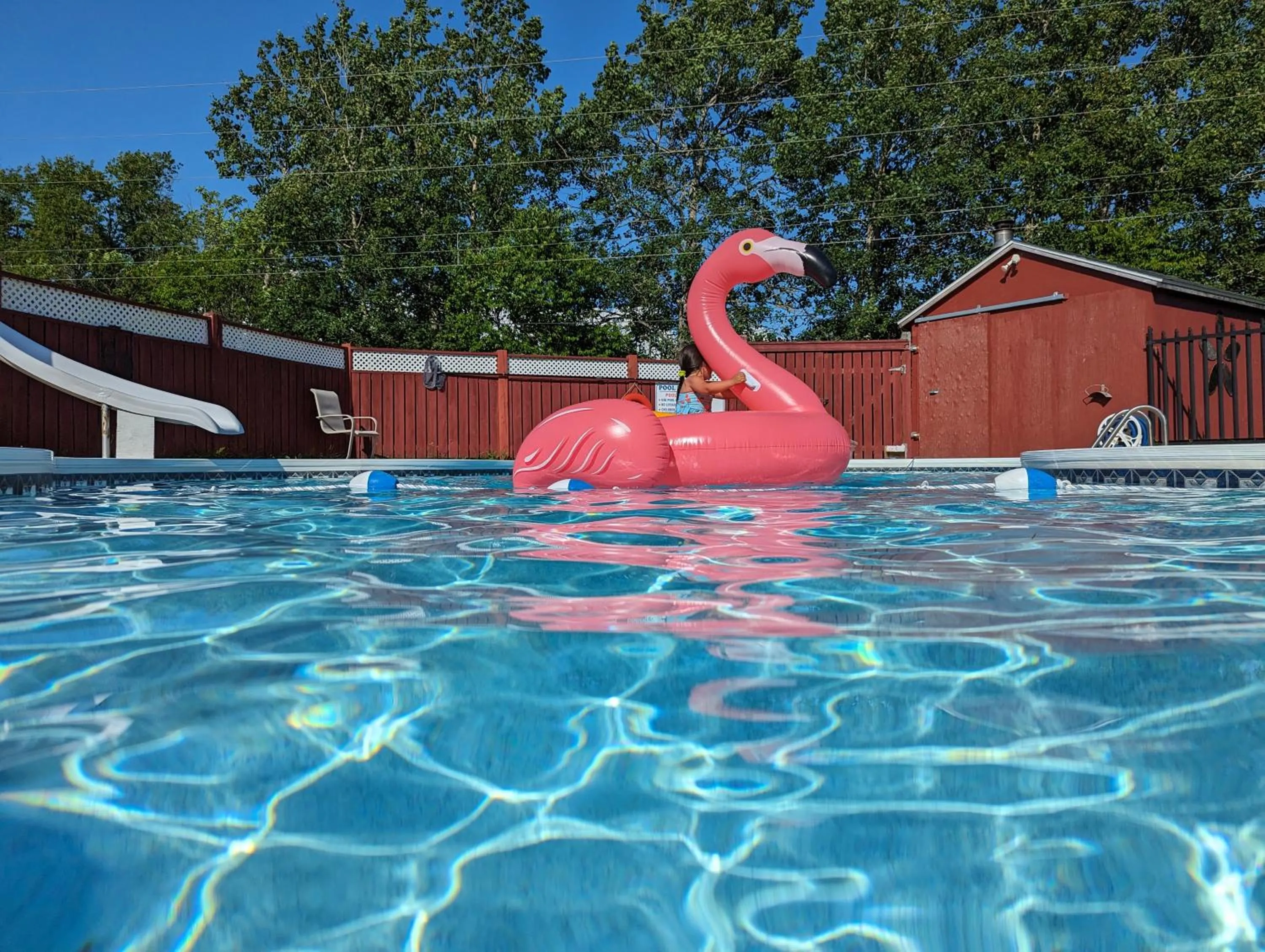 Pool view in The Parrsboro Mansion Inn