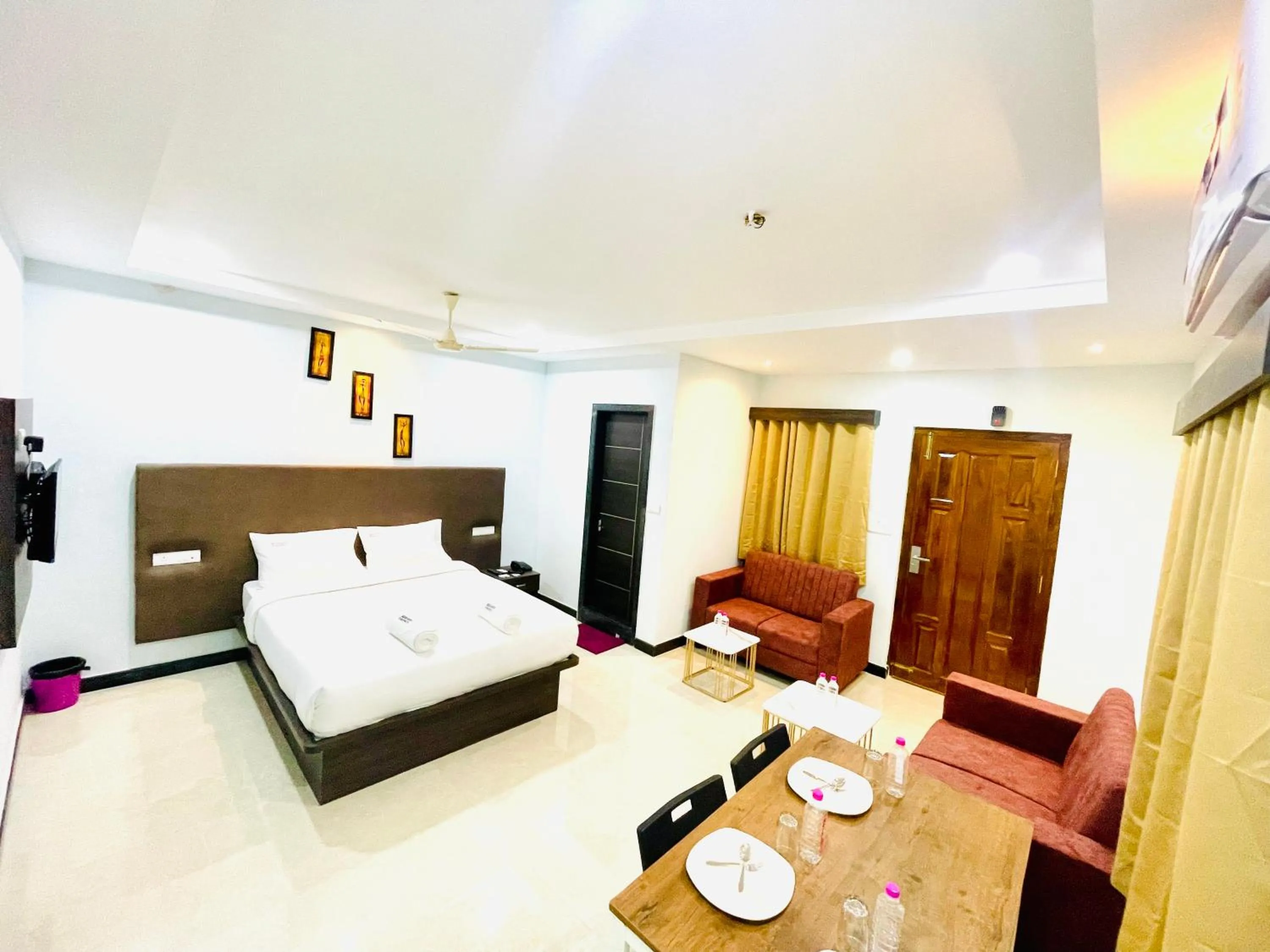 Bed in Deccan Suites, Tirupati