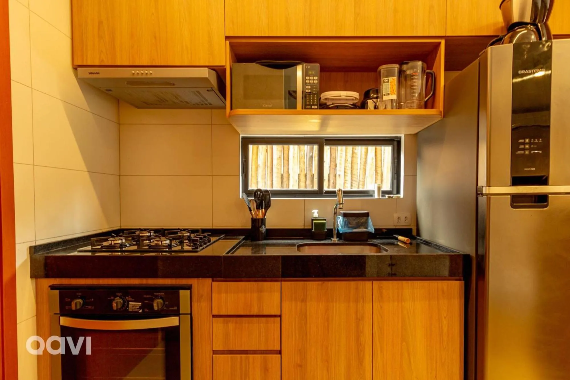 Kitchen or kitchenette in Villa Sapê em São Miguel dos Milagres