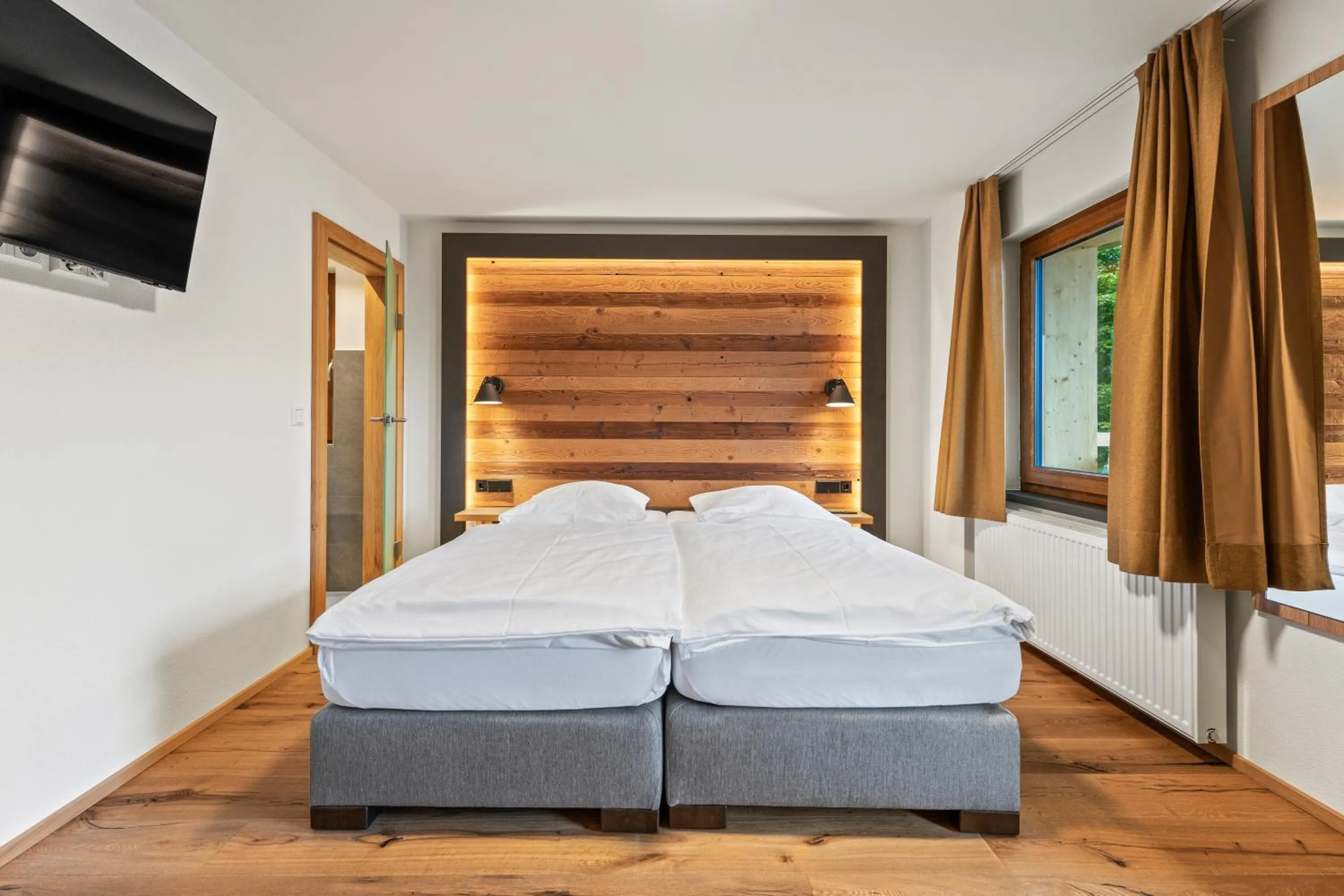 Photo of the whole room, Bed in Köhlerei am See