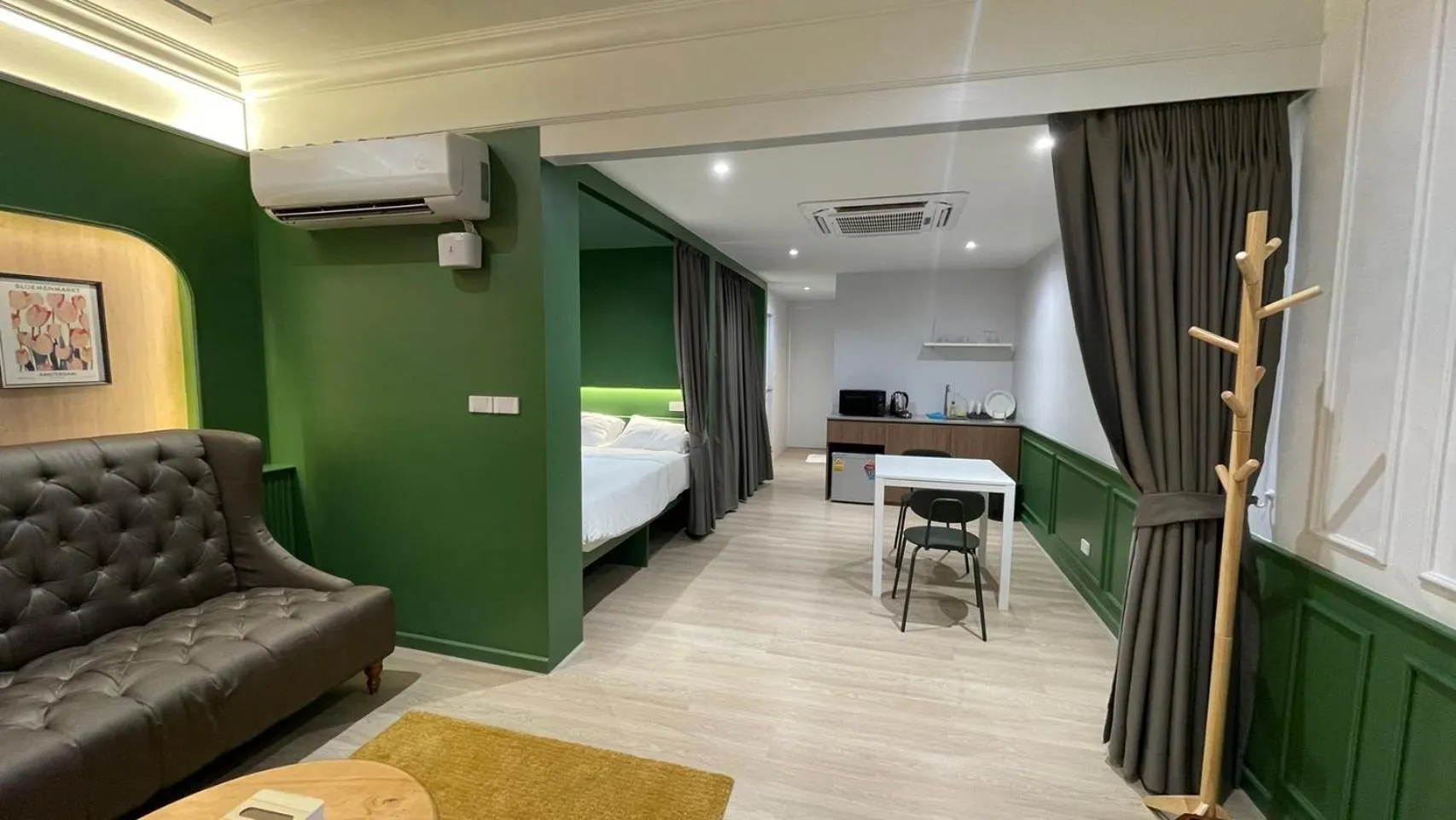 Living room, Bed in HABI Surawong-Silom