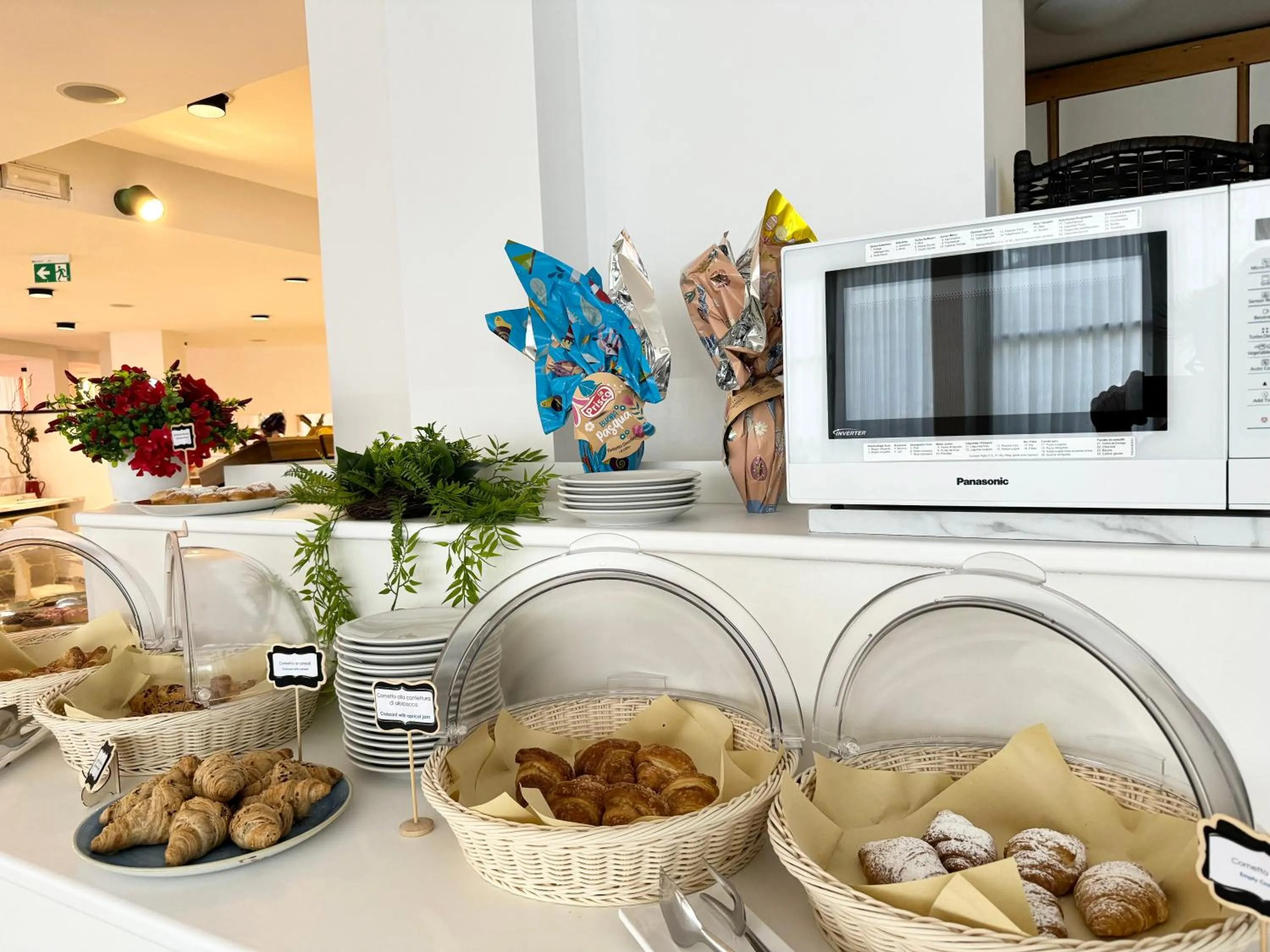 Continental breakfast in Augustus Hotel Riccione