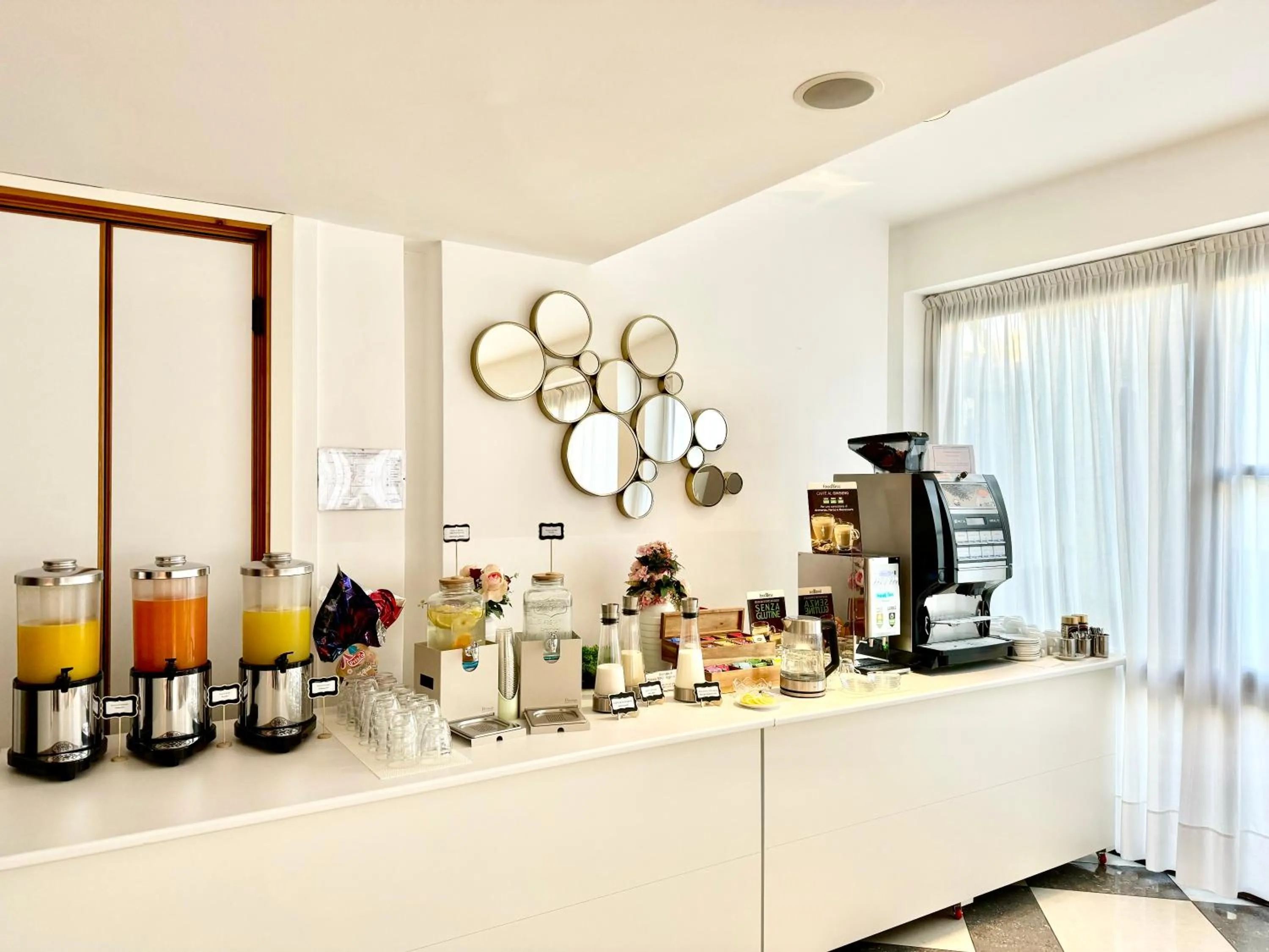 Food and drinks in Augustus Hotel Riccione