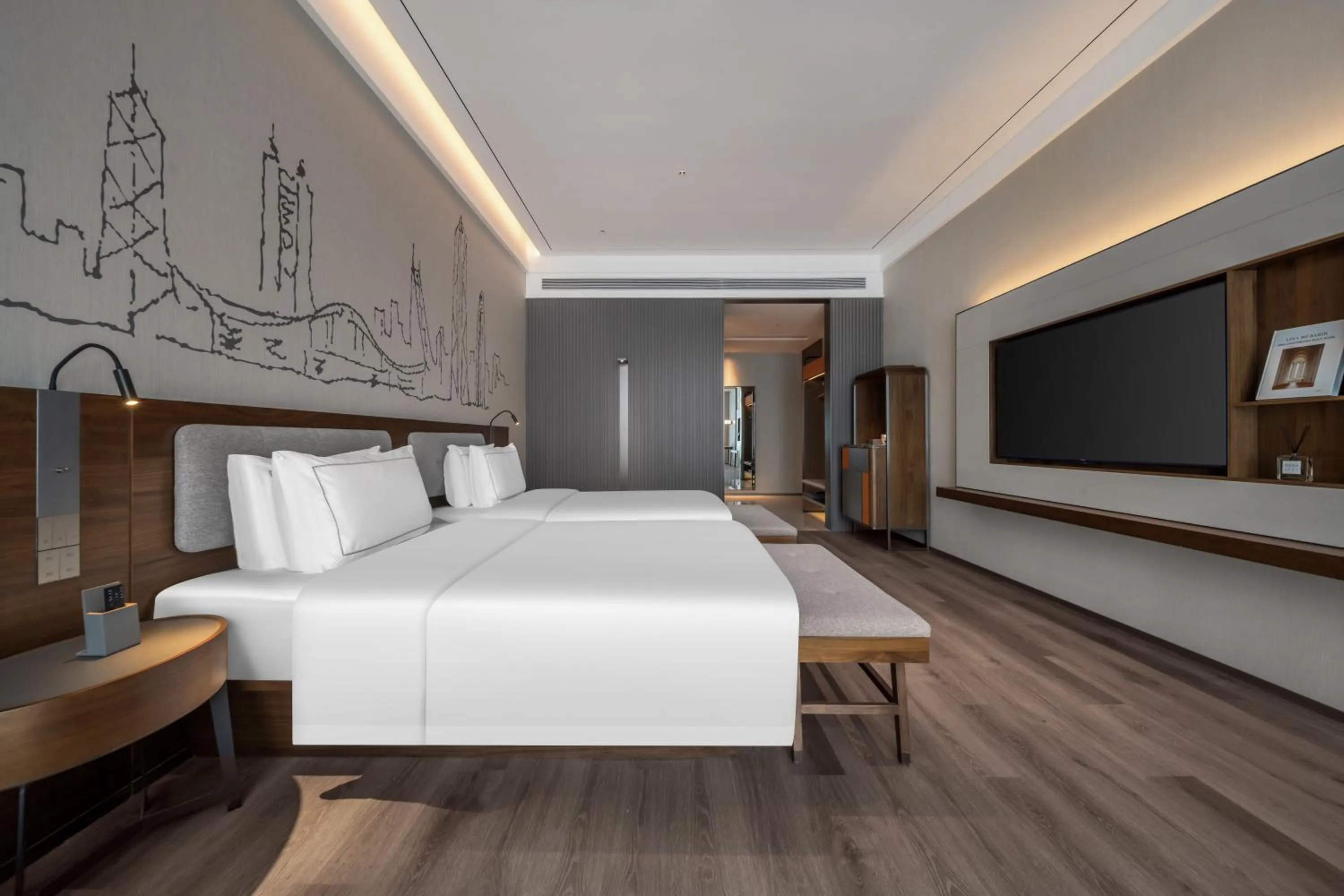 Bed in Shenzhen Shekou Prince Bay Yifei Hotel