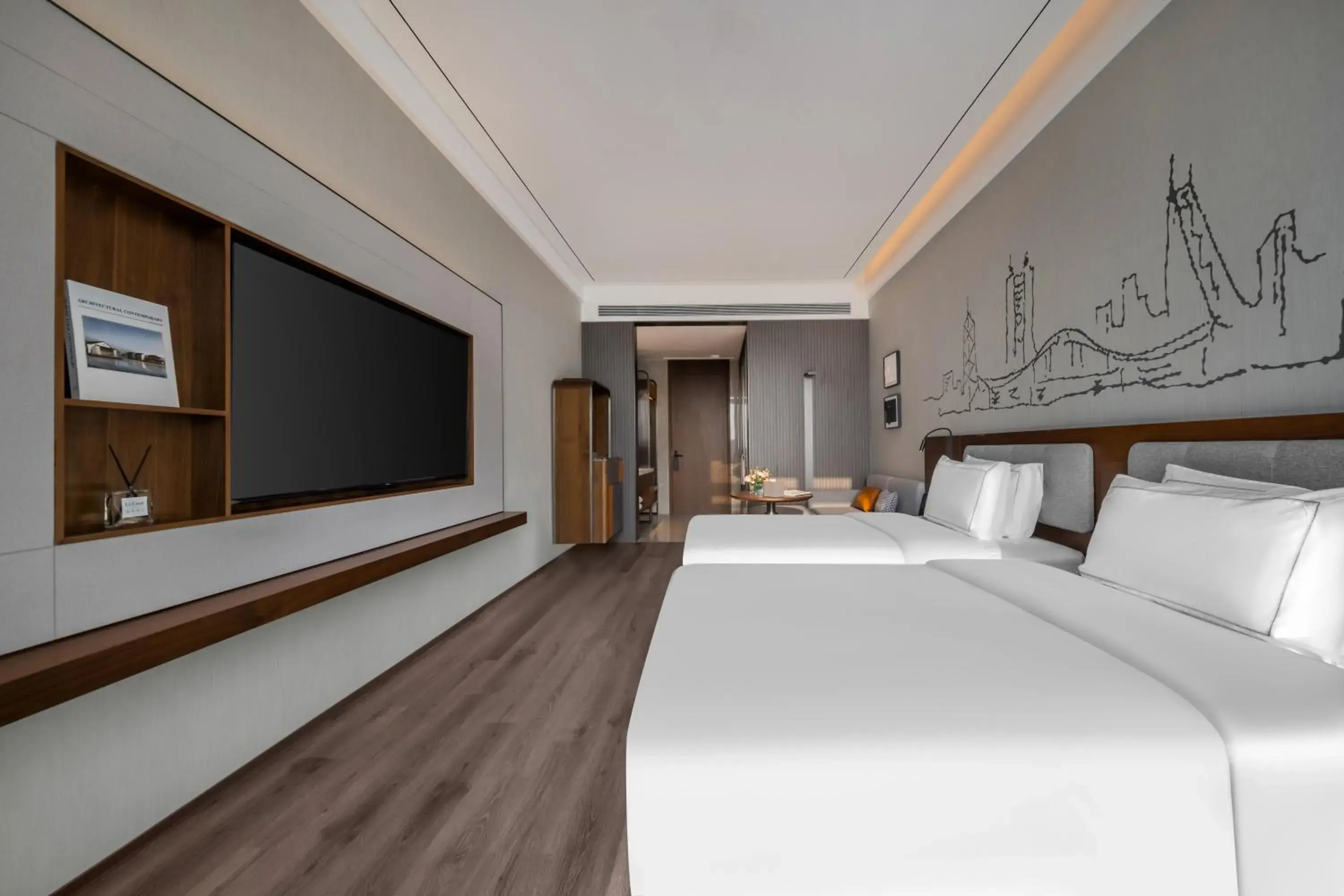 Executive Sea View Twin Room in Shenzhen Shekou Prince Bay Yifei Hotel Executive Sea View Twin Room in Shenzhen Shekou Prince Bay Yifei Hotel