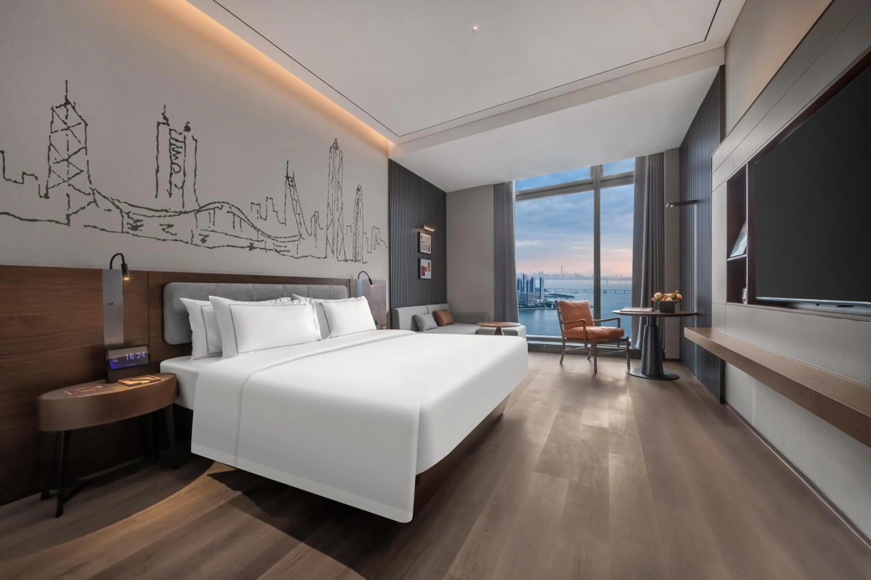 Bed in Shenzhen Shekou Prince Bay Yifei Hotel