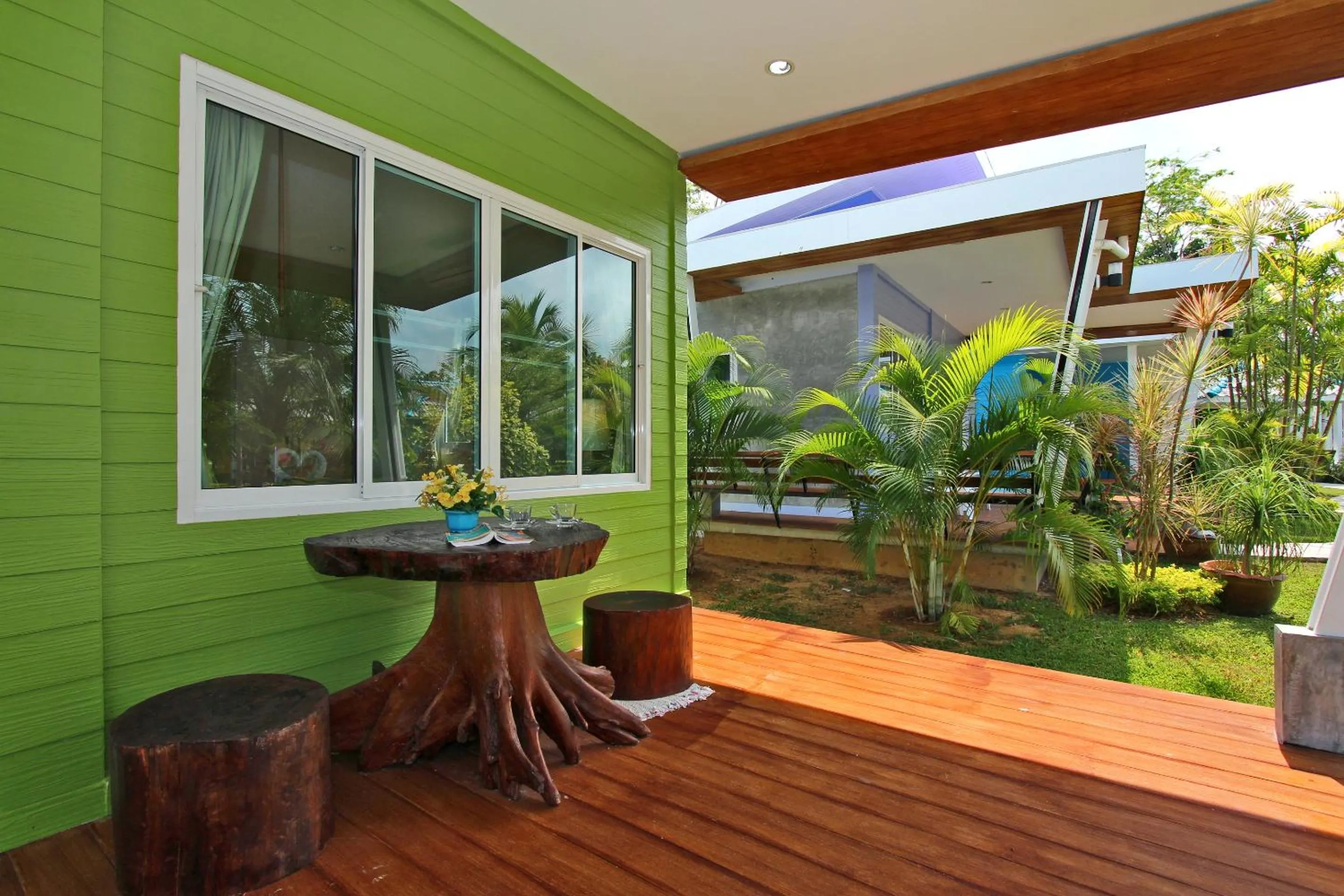 Patio in Maikhao Home Garden Bungalow