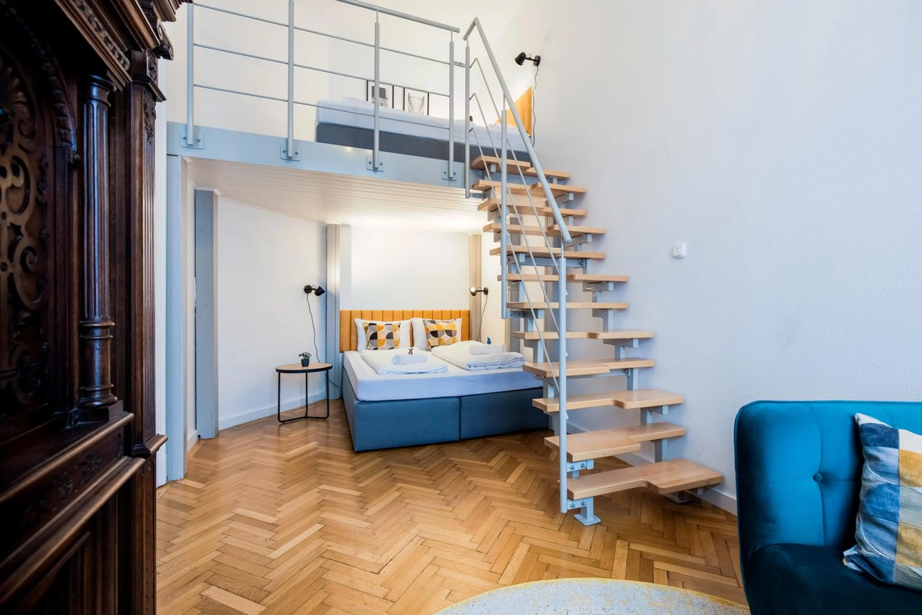 Bedroom, Bed in Maverick Apartments