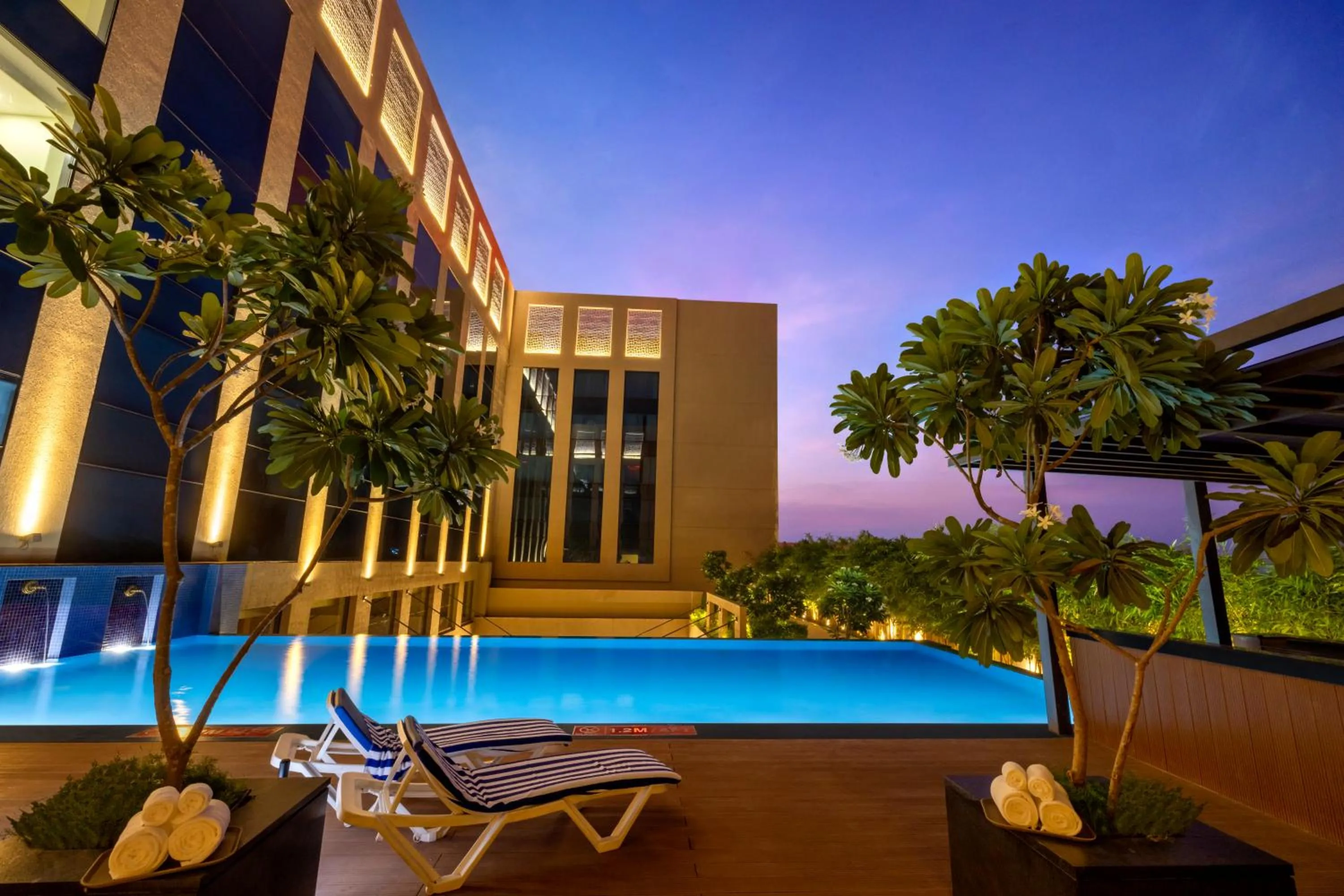 Swimming pool in Grand Madurai by GRT Hotels