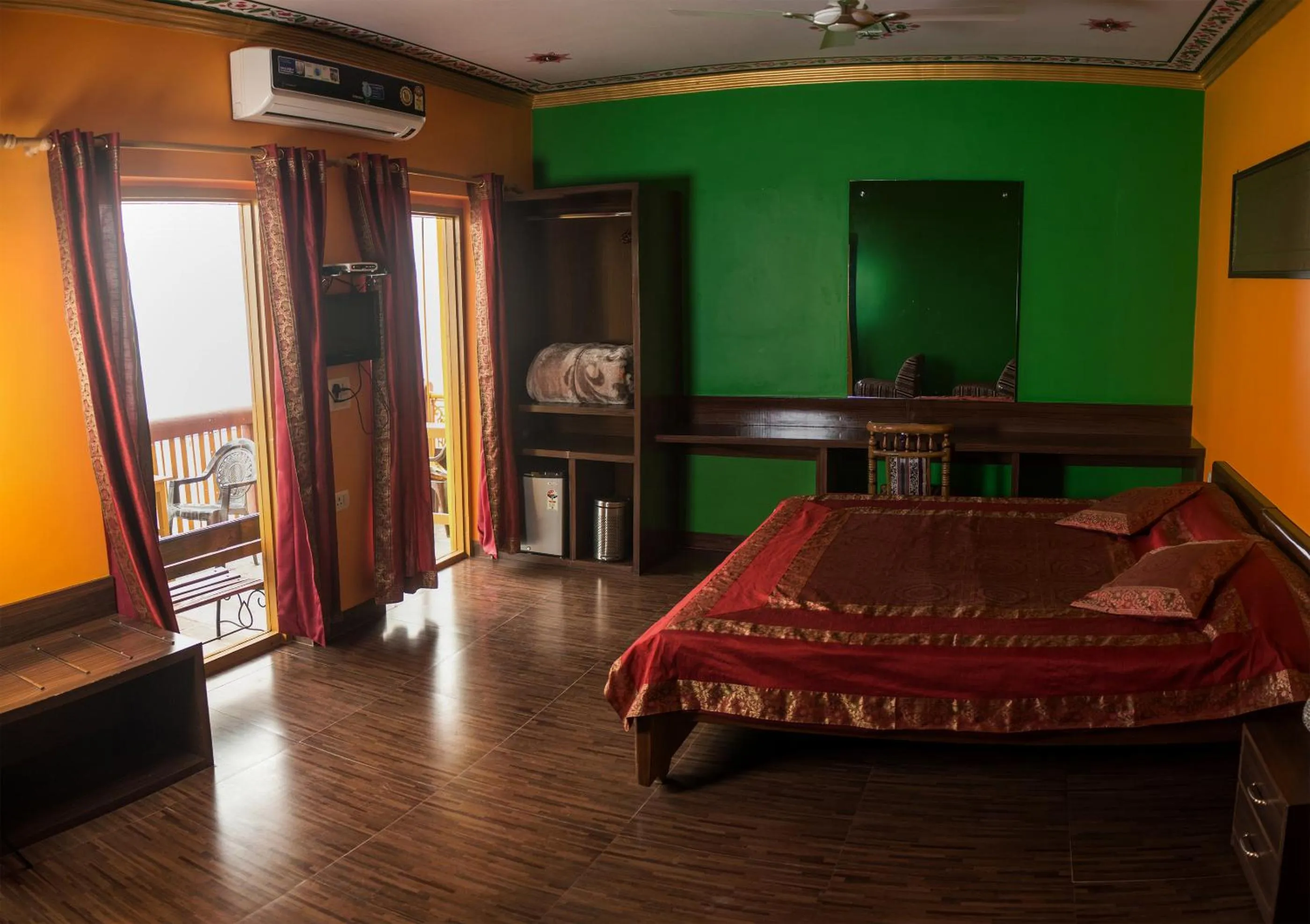 Bed in Ganpati Guest House