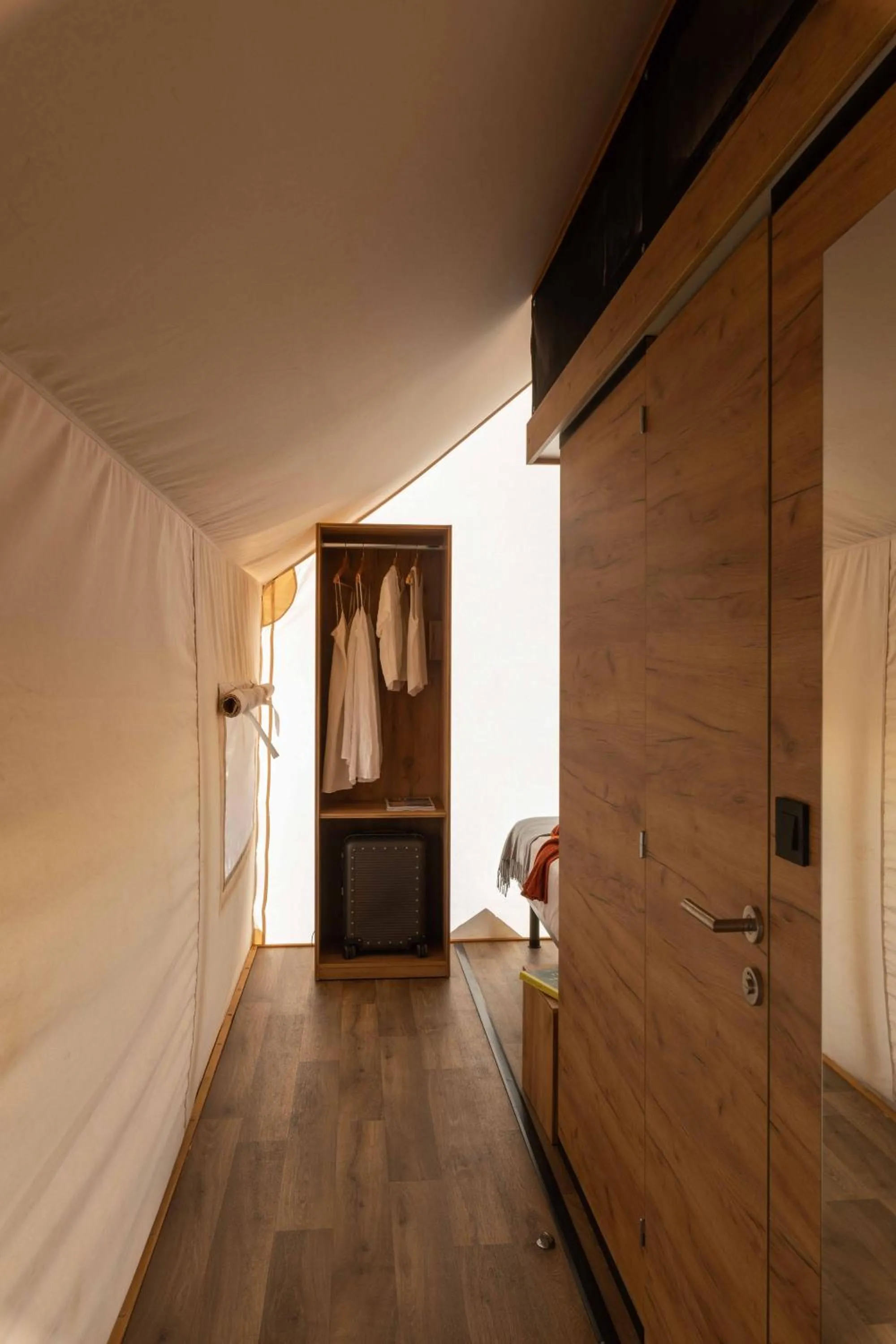 wardrobe, Bed in Wecamp San Sebastián