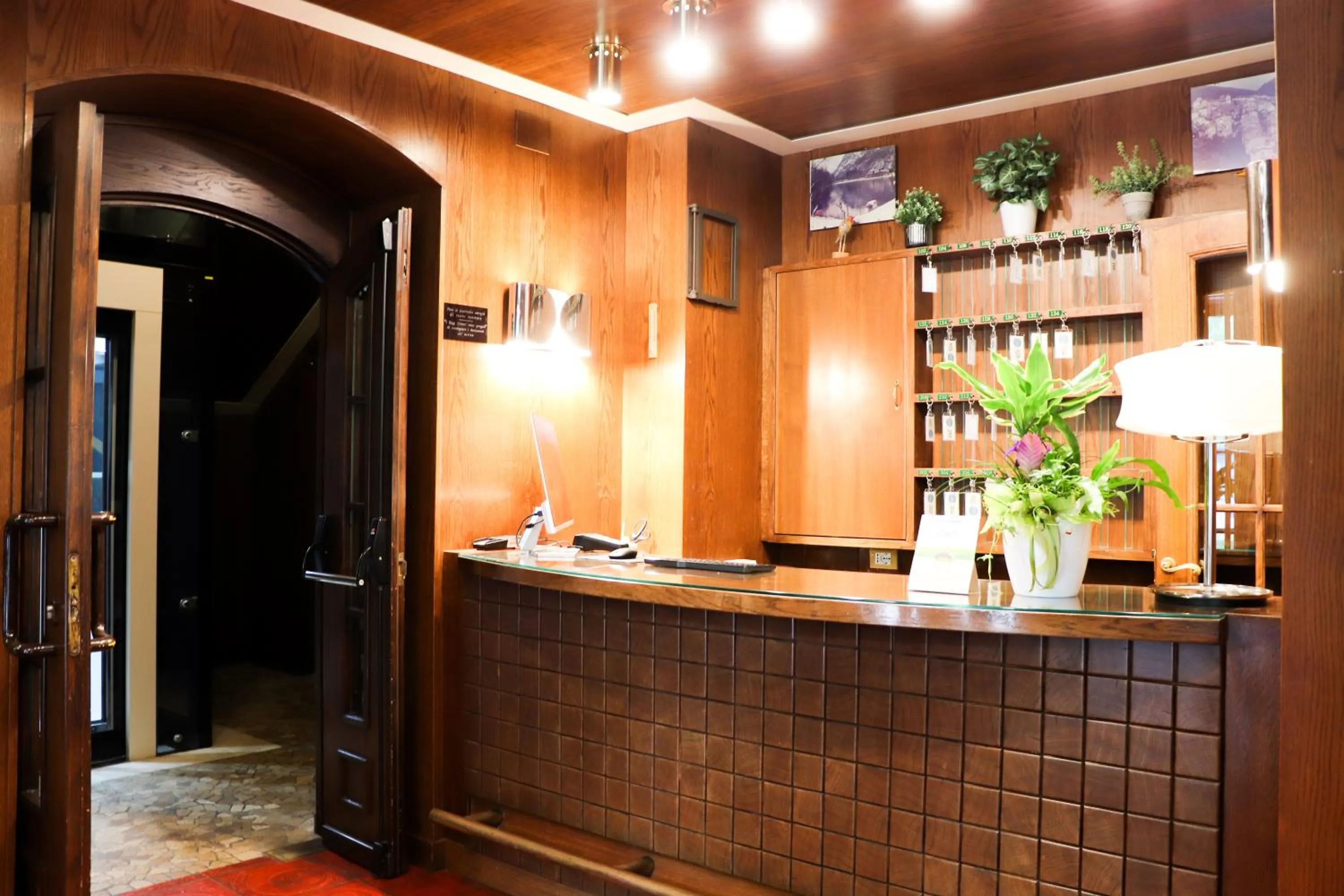 Lobby or reception in Hotel Garni del Lago