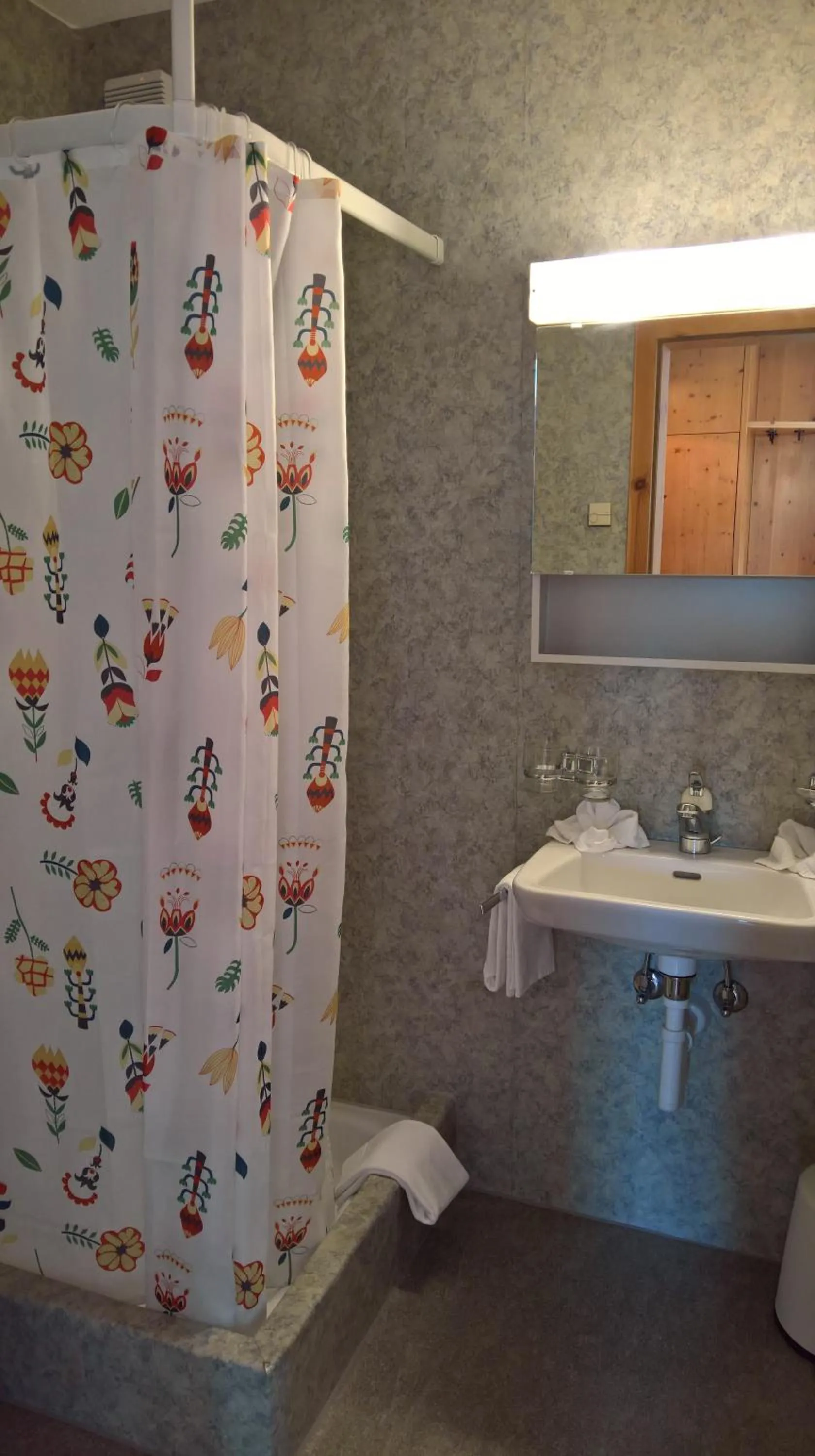 Shower in B&B Chasa Arfusch