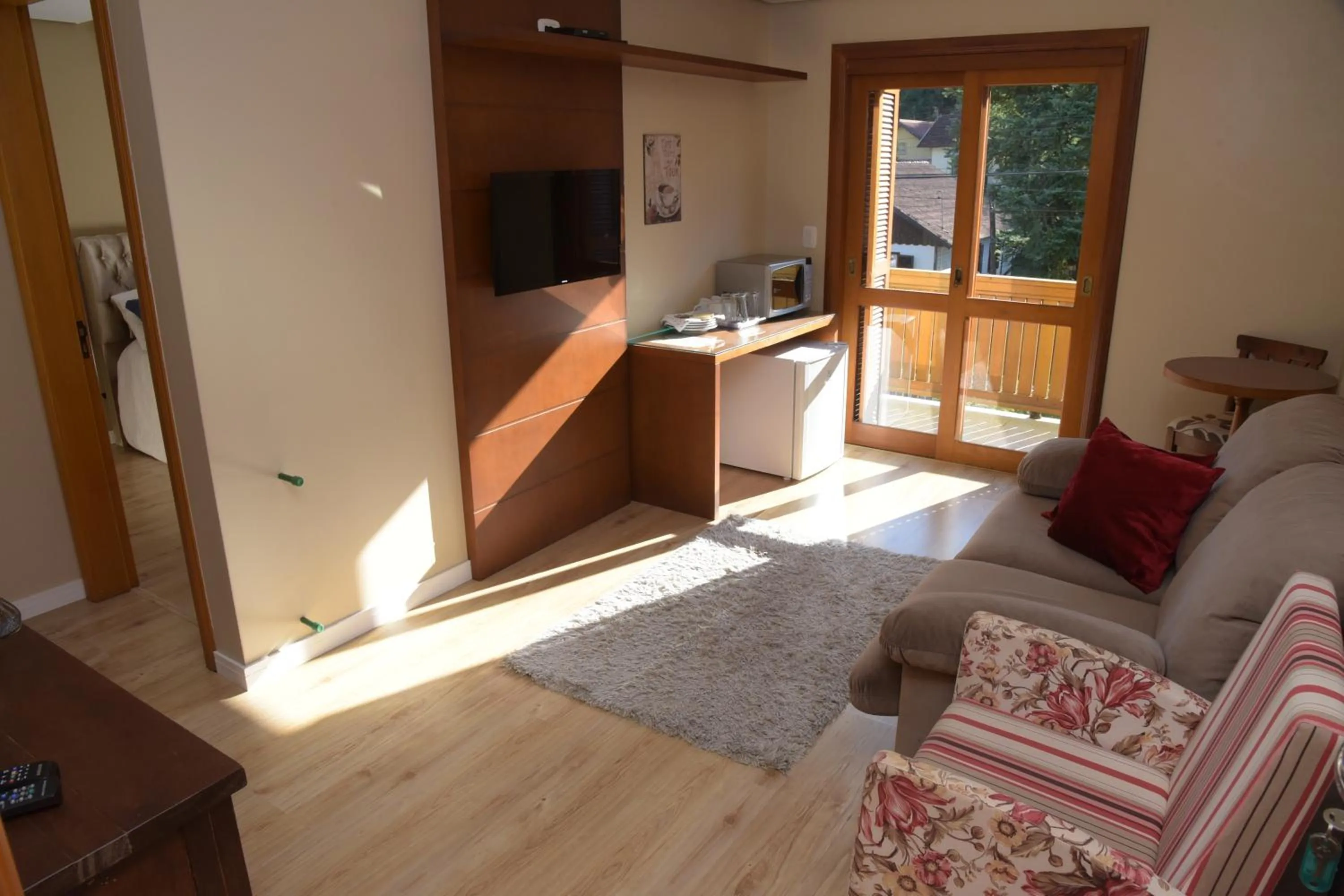 Living room in Pousada Caminho dos Plátanos