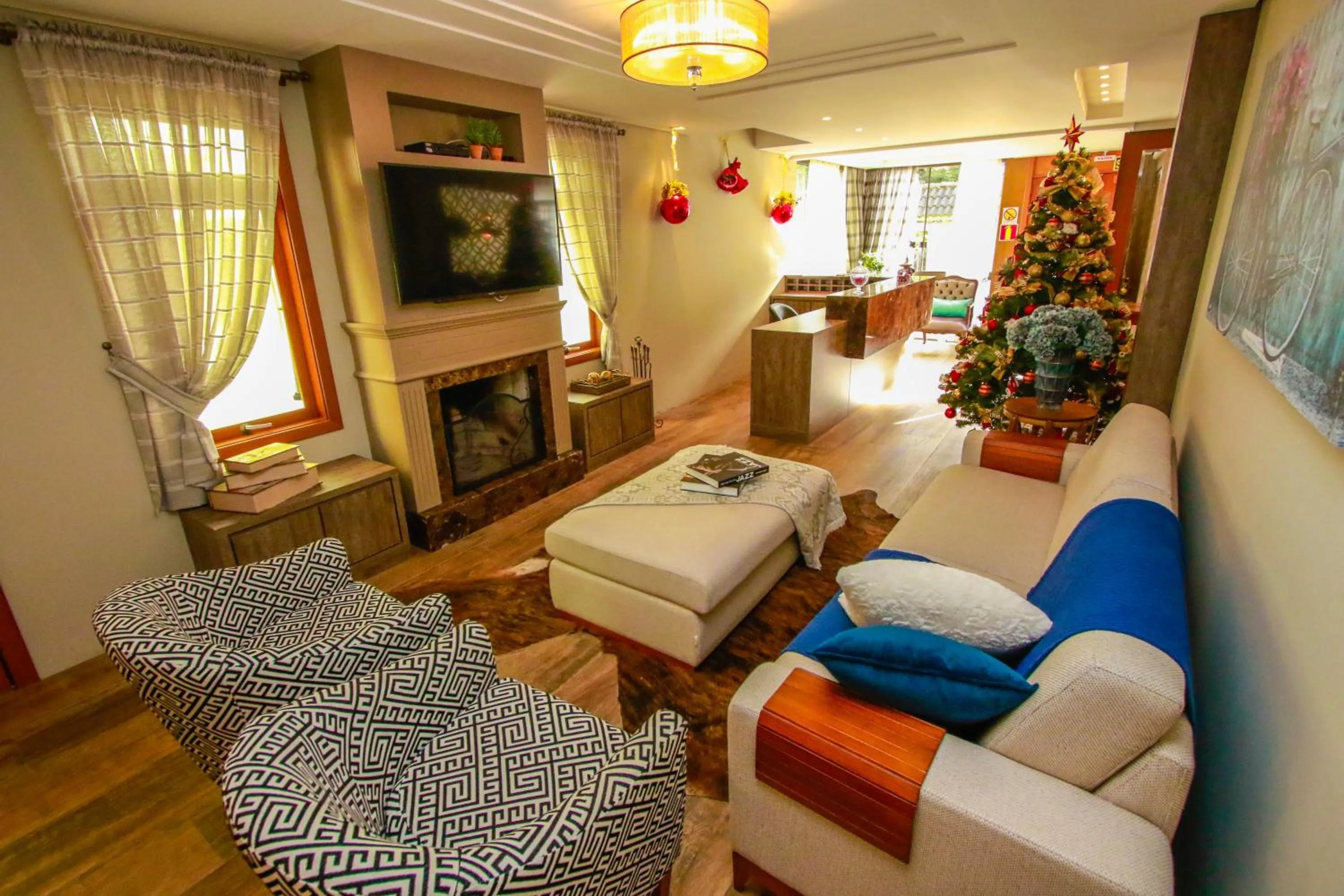 Lobby or reception in Pousada Caminho dos Plátanos