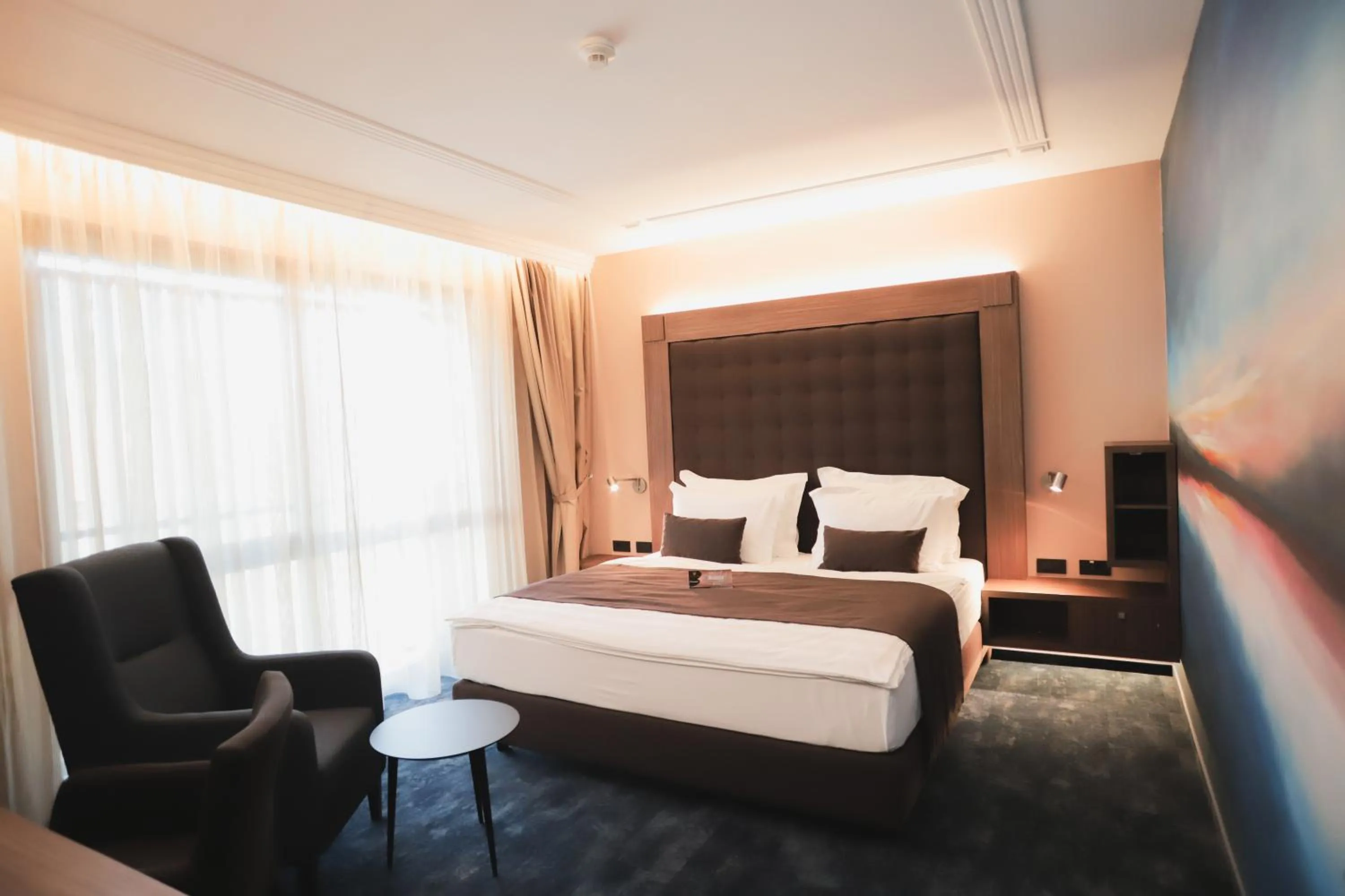 Seating area, Bed in Hotel Bernarda