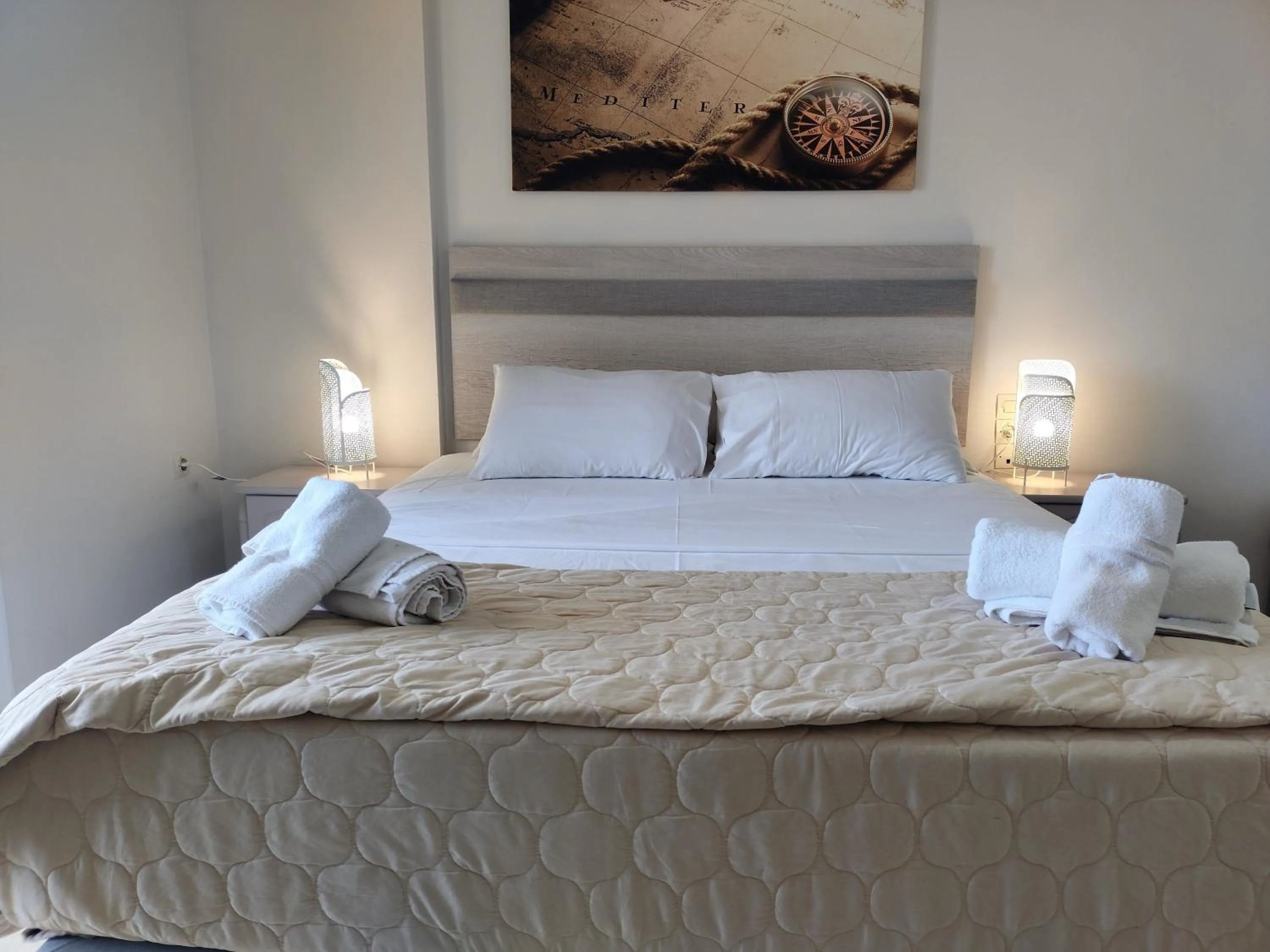 Bed in Captain Nick Aparthotel