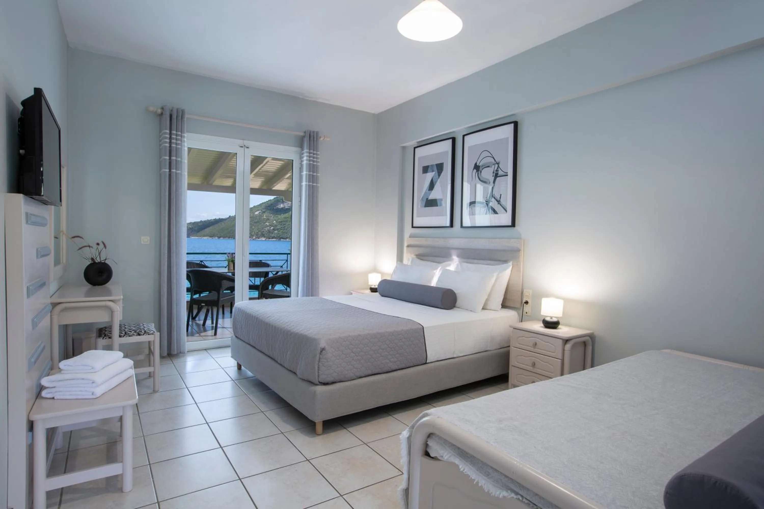 Bed in Captain Nick Aparthotel