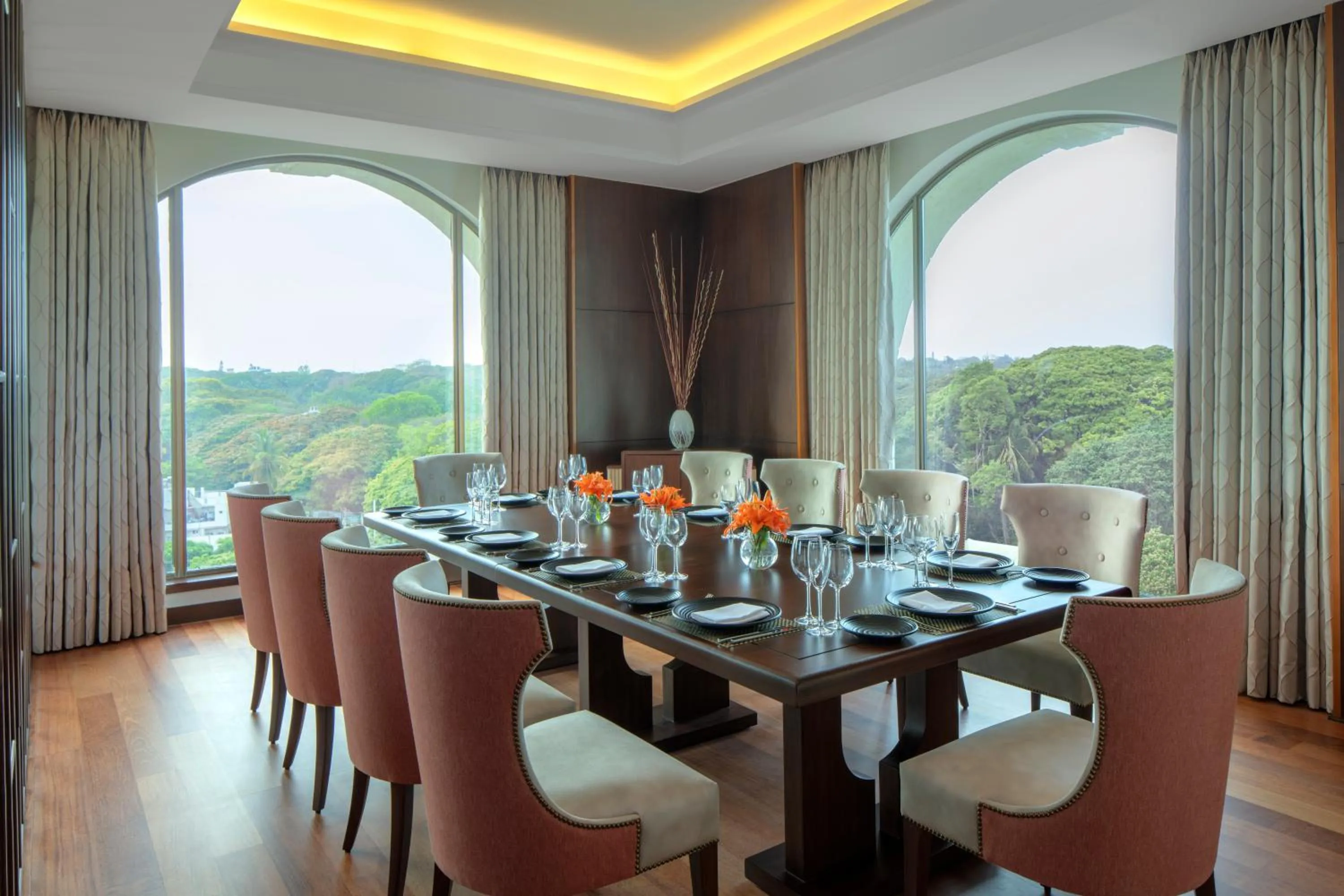 Dining area in Radisson Blu Plaza Hotel Mysore