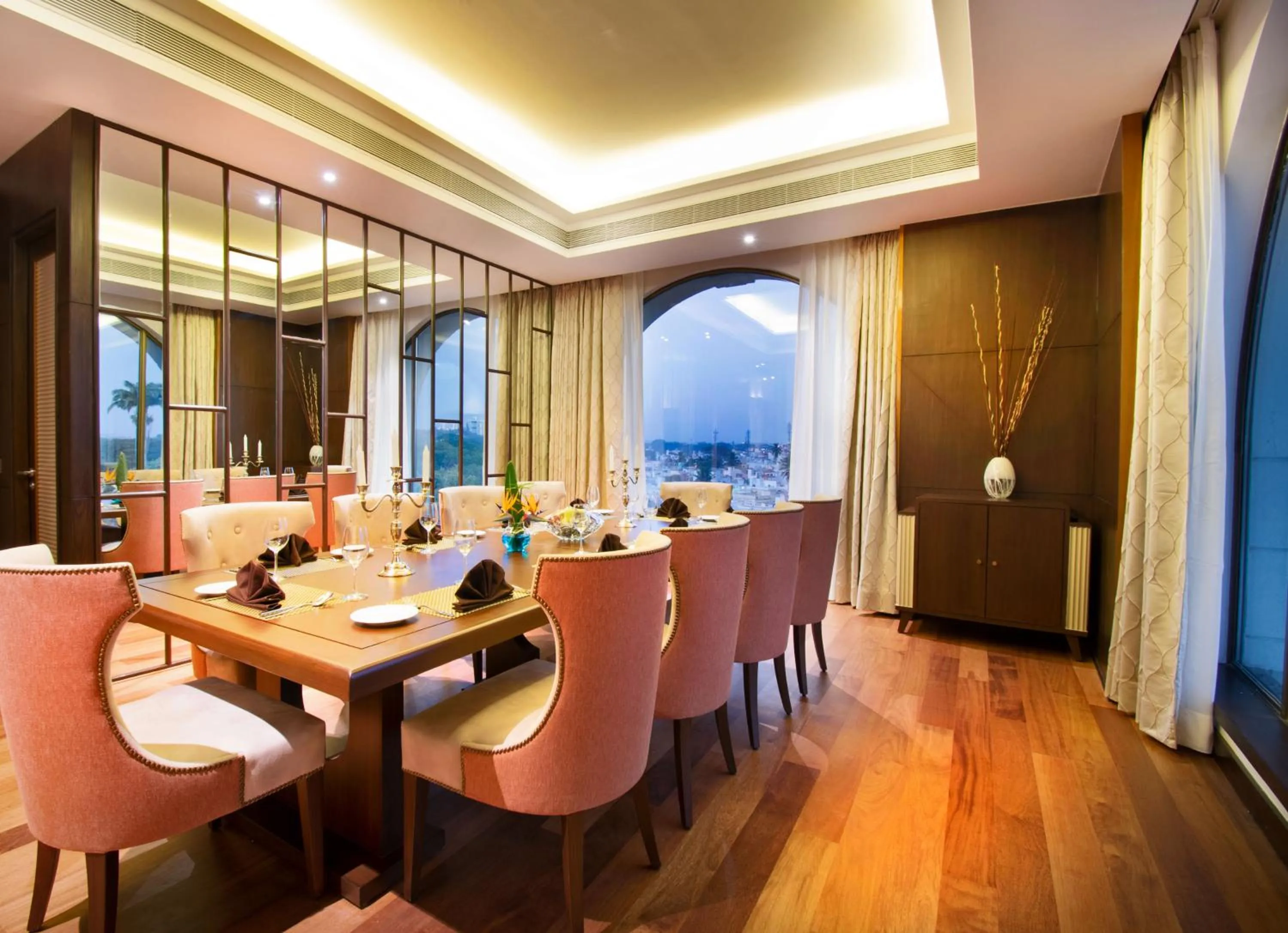 Dining area in Radisson Blu Plaza Hotel Mysore