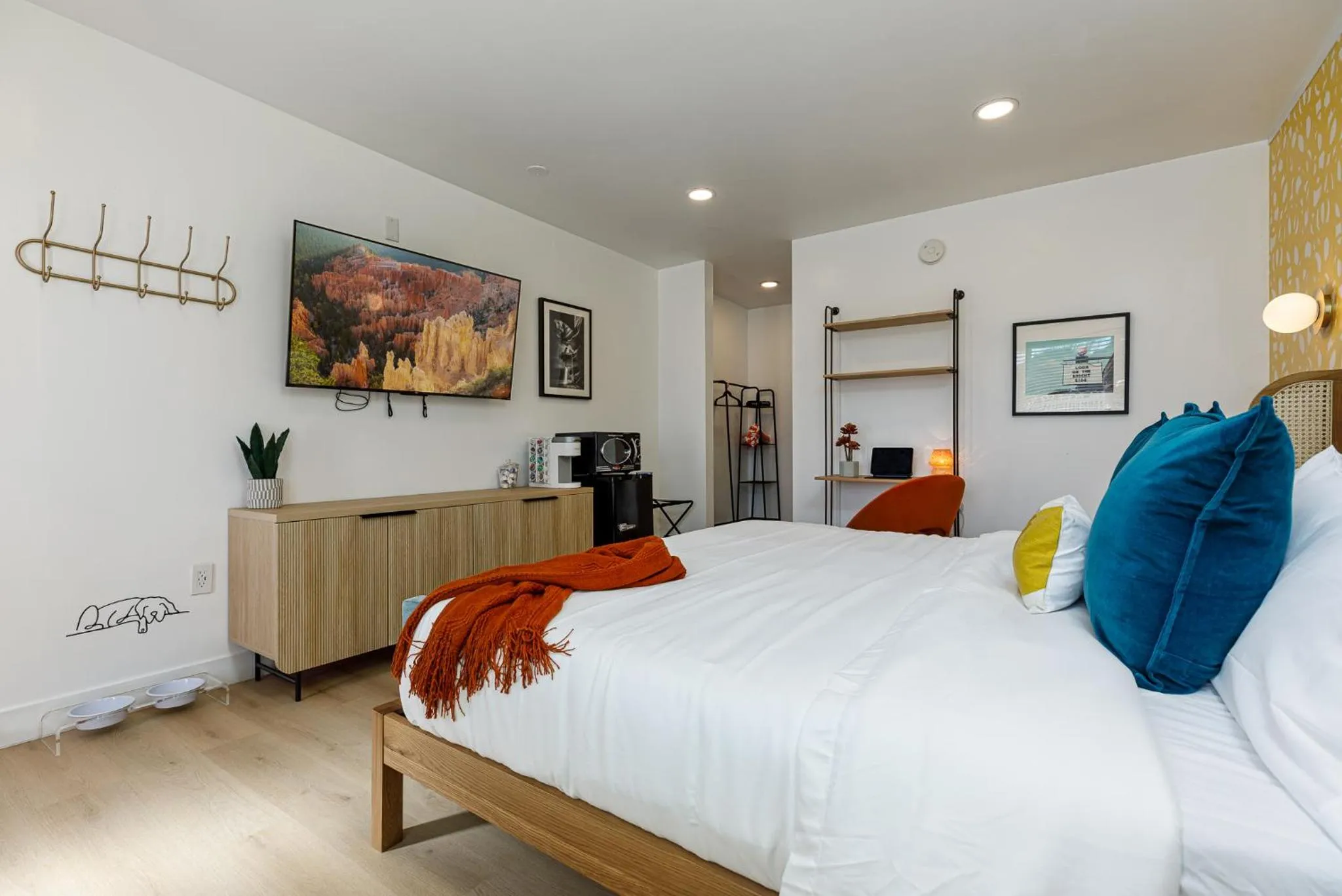 Bed in Quail Park Lodge