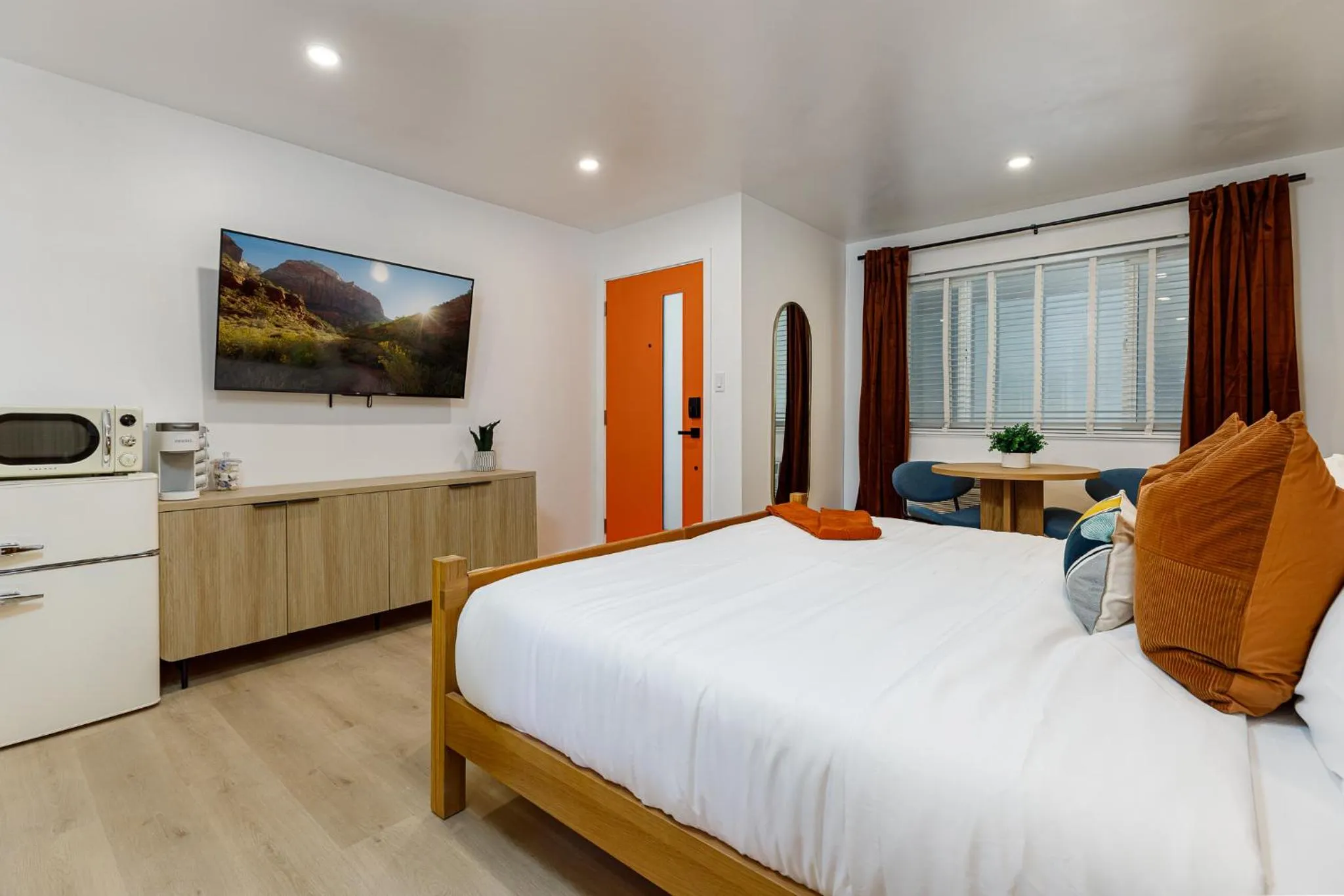 Bed in Quail Park Lodge