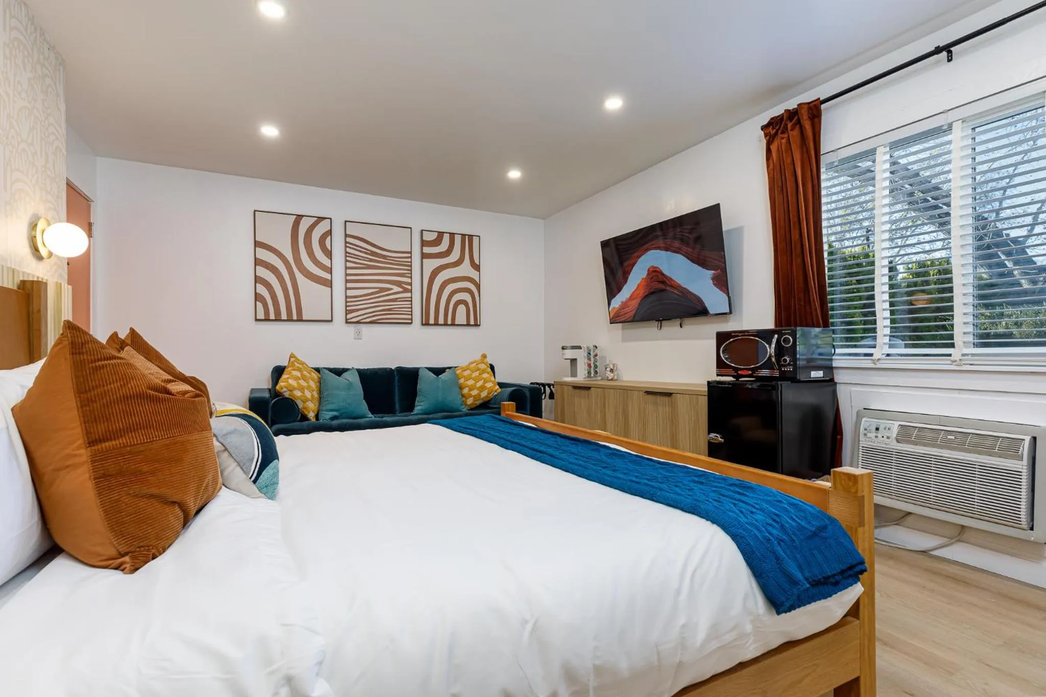 Bed in Quail Park Lodge