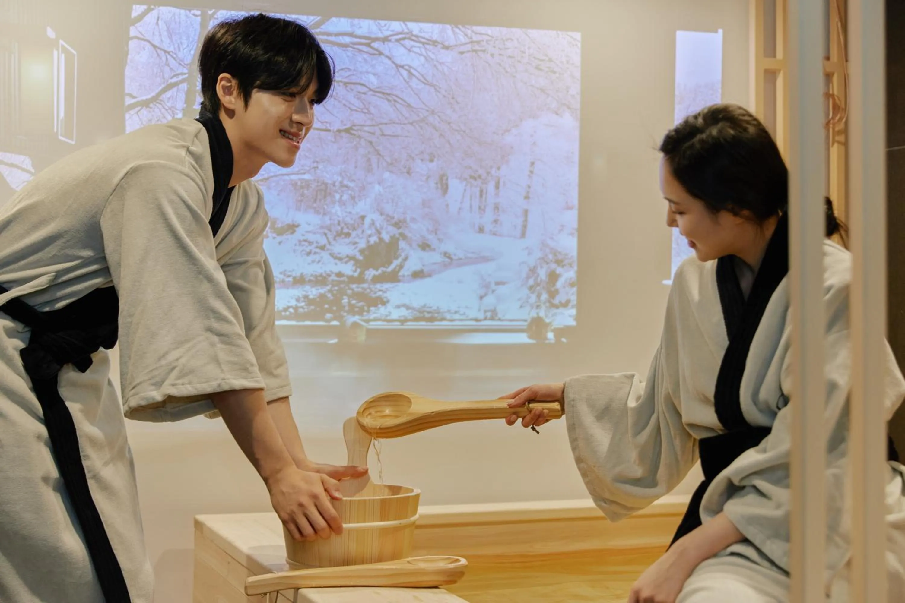 People in Aank Ryokan Hotel Paju