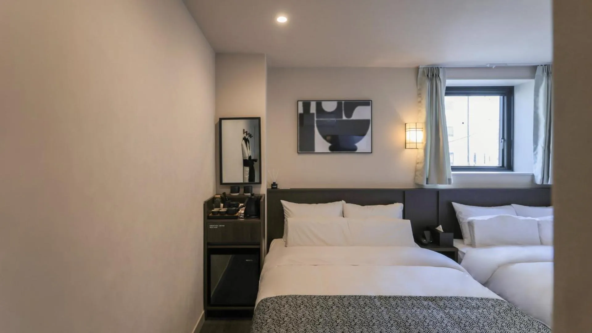 Bed in Aank Ryokan Hotel Paju