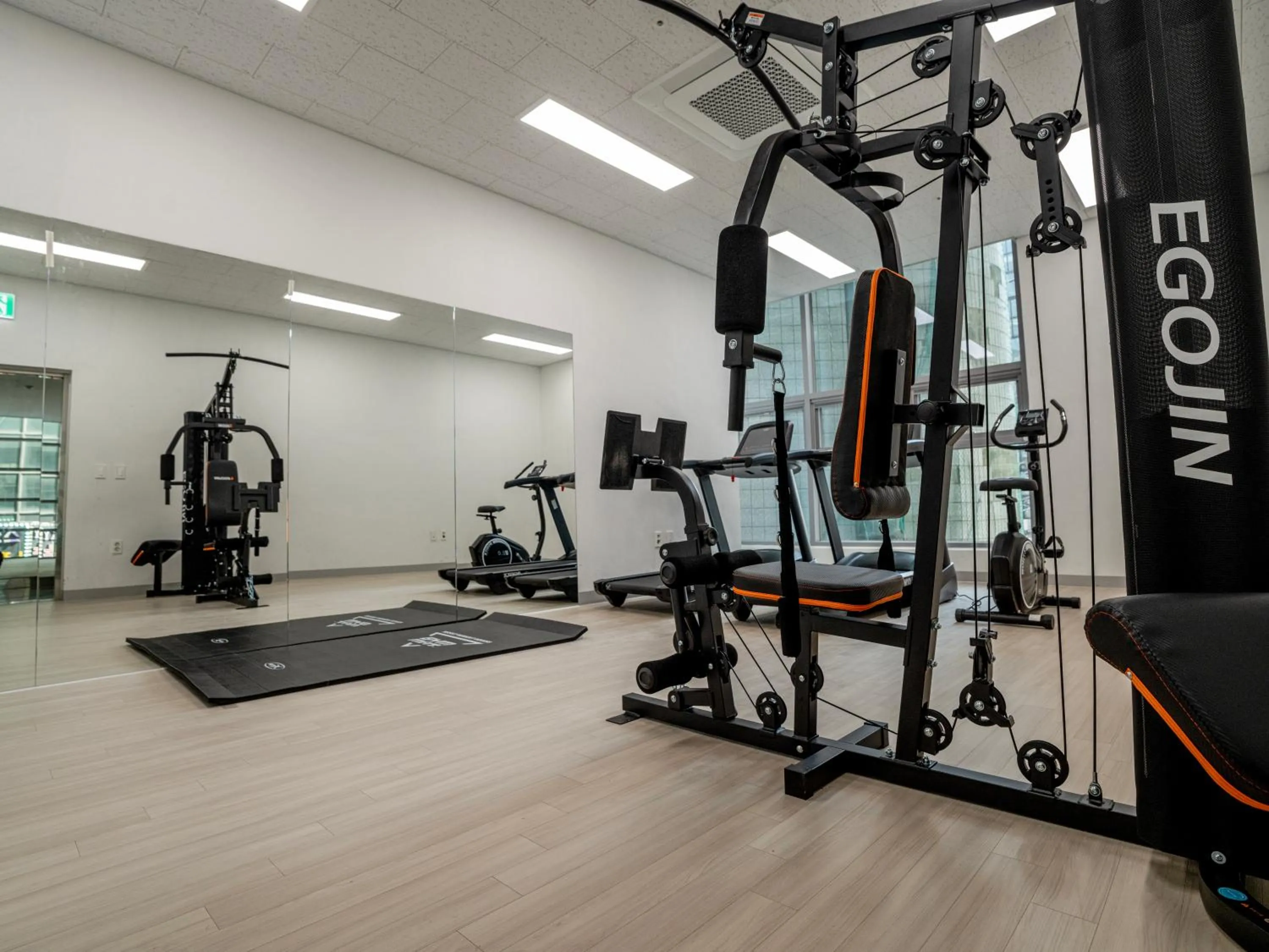 Fitness centre/facilities in Golden Planet Hotel-Pyeongtaek Godeck