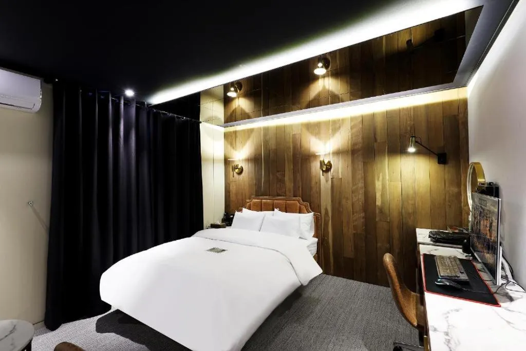 Bed in Hotel In Modern