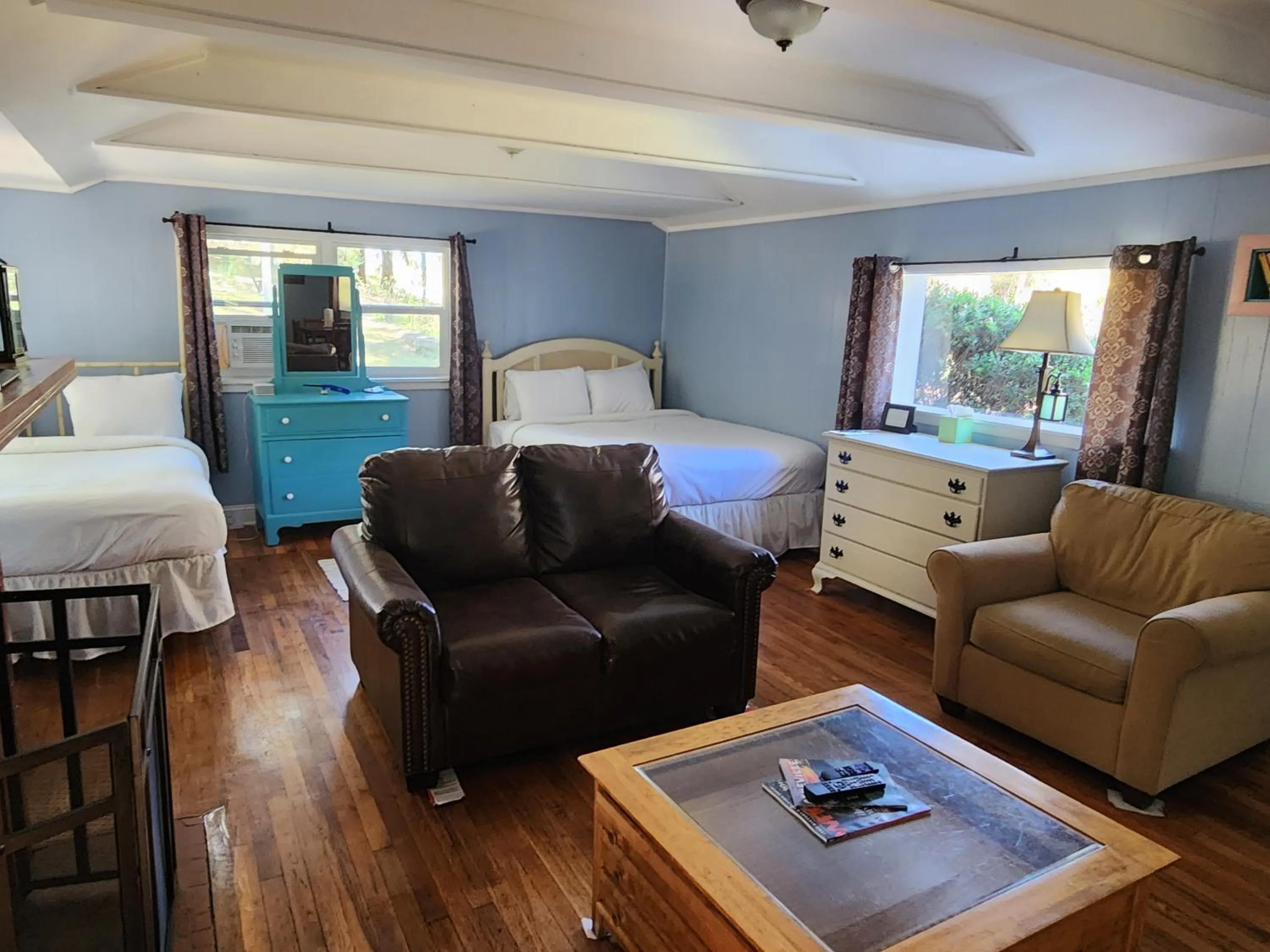 Seating area in The Pines Cottages