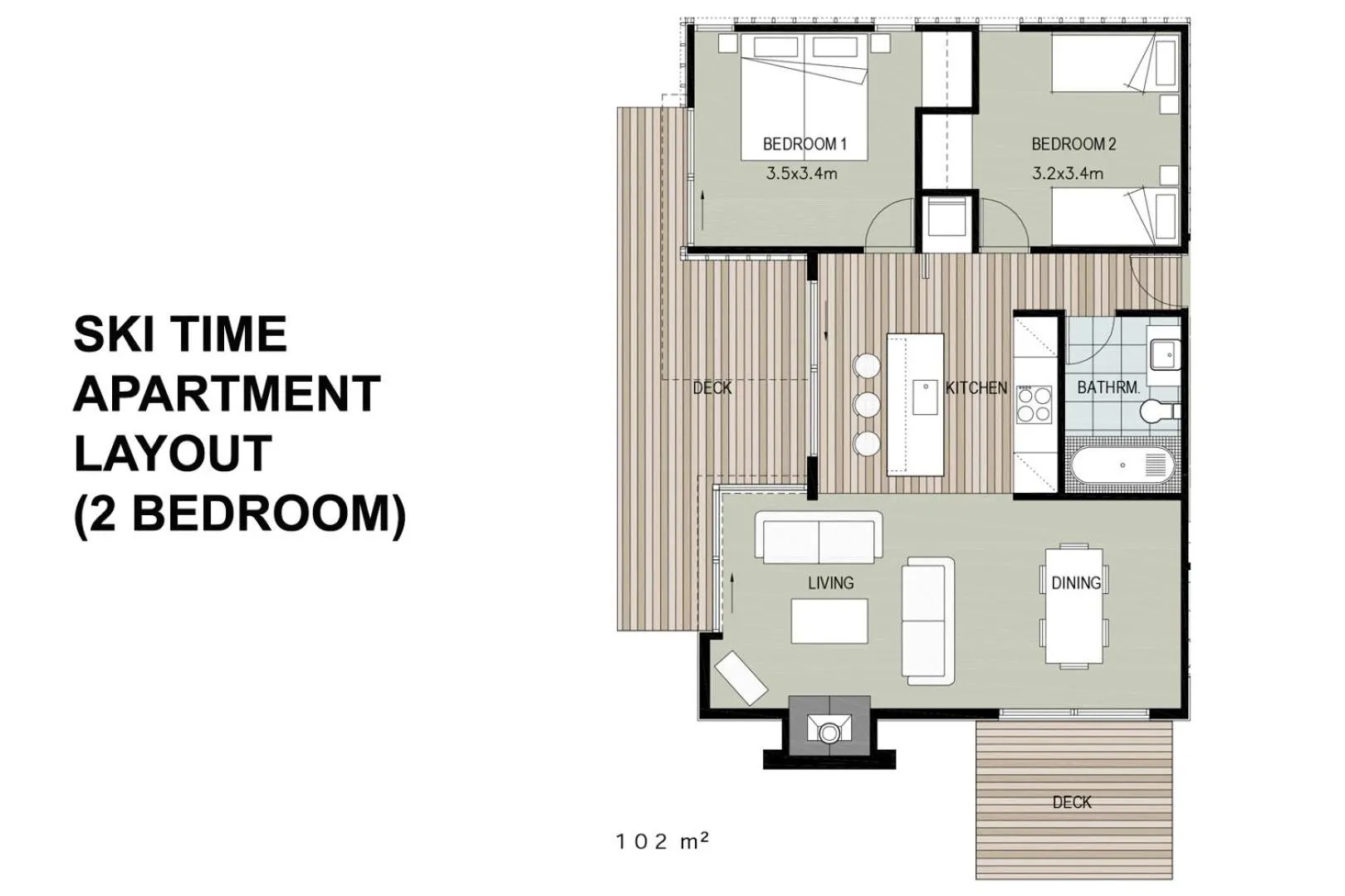 Floor plan in Ski Time