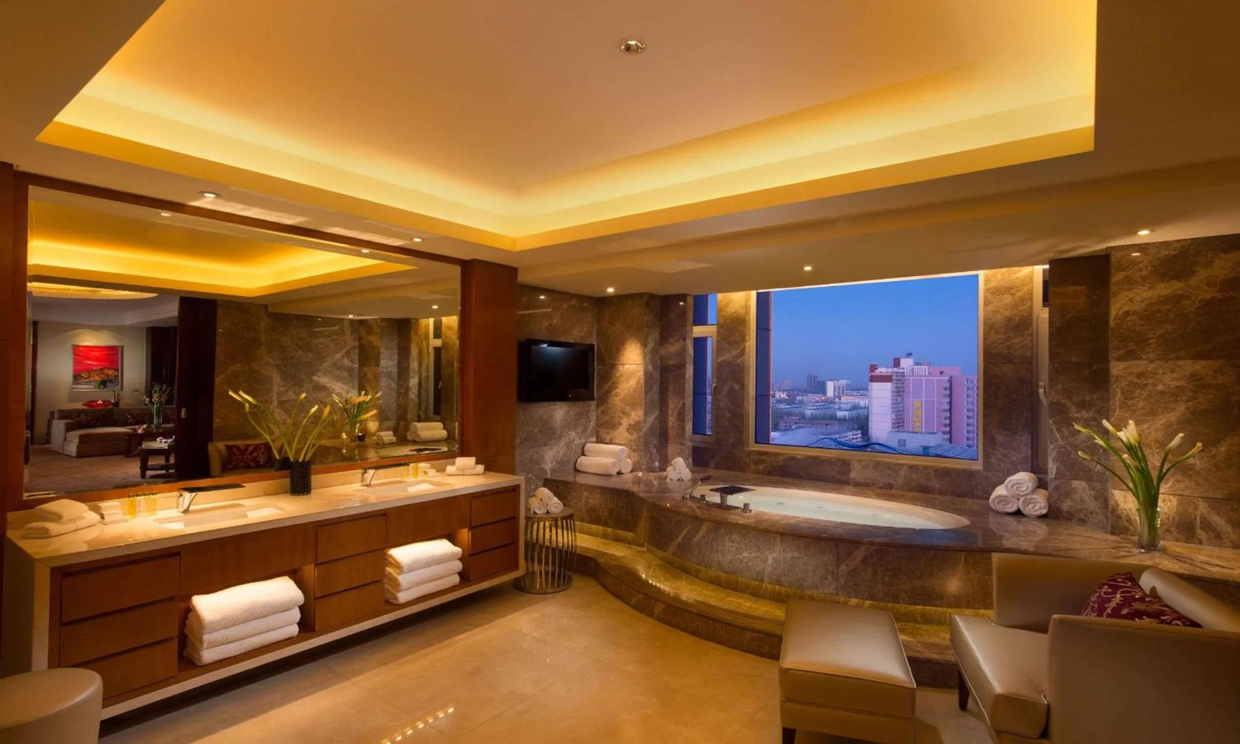 Bathroom in DoubleTree by Hilton Qinghai - Golmud