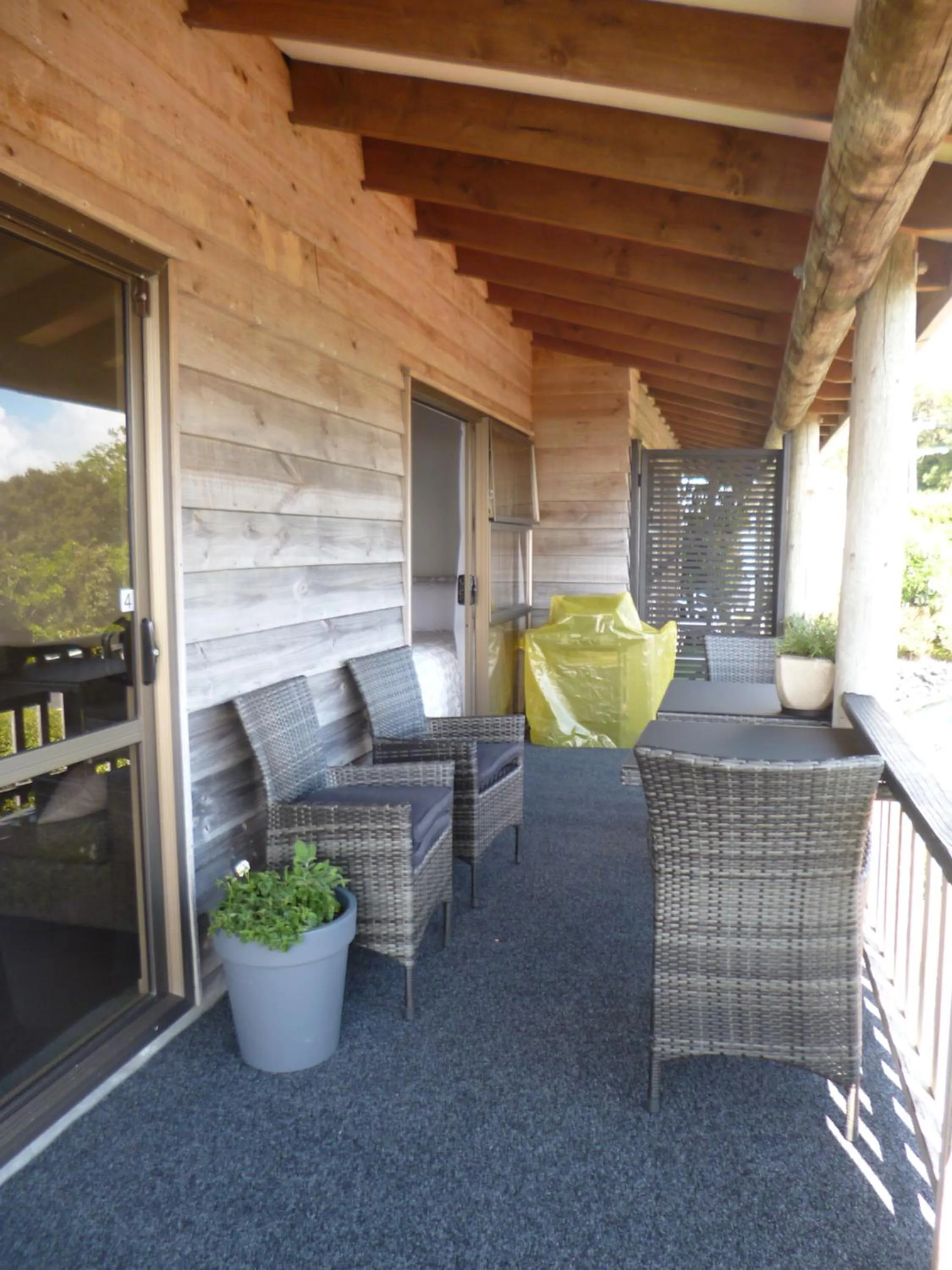 Patio in Opua Boutique Seaview Motel
