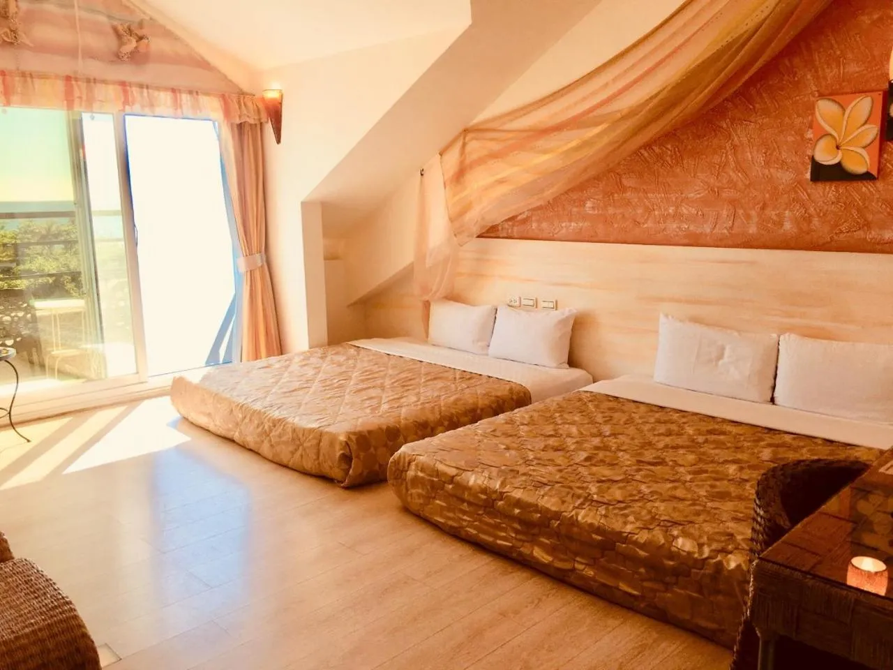 Bed in Lang Qin Hai Inn