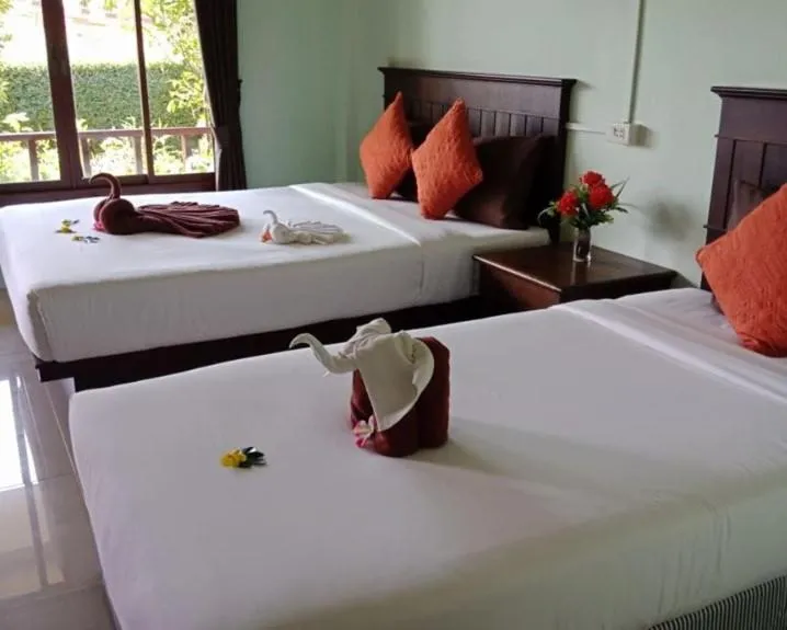 Bed in Veranda Lanta Resort
