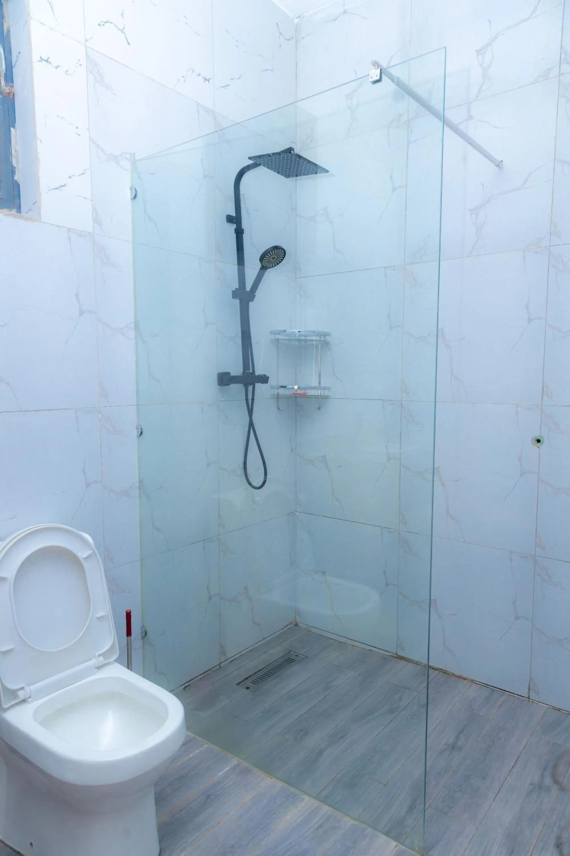 Shower in Ruhondo Beach Resort